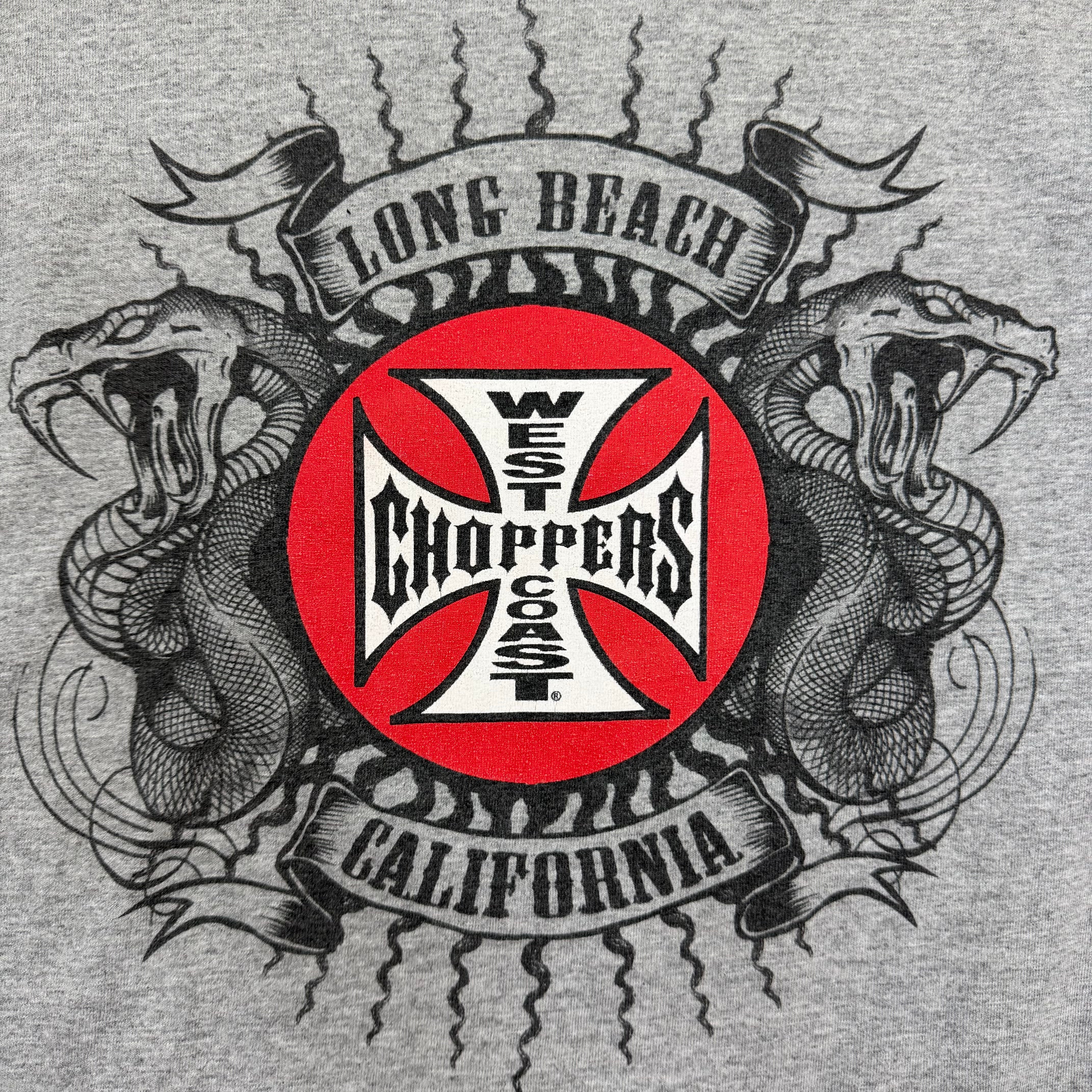 Vintage West Coast Choppers Long Beach California Longsleeve Grey
