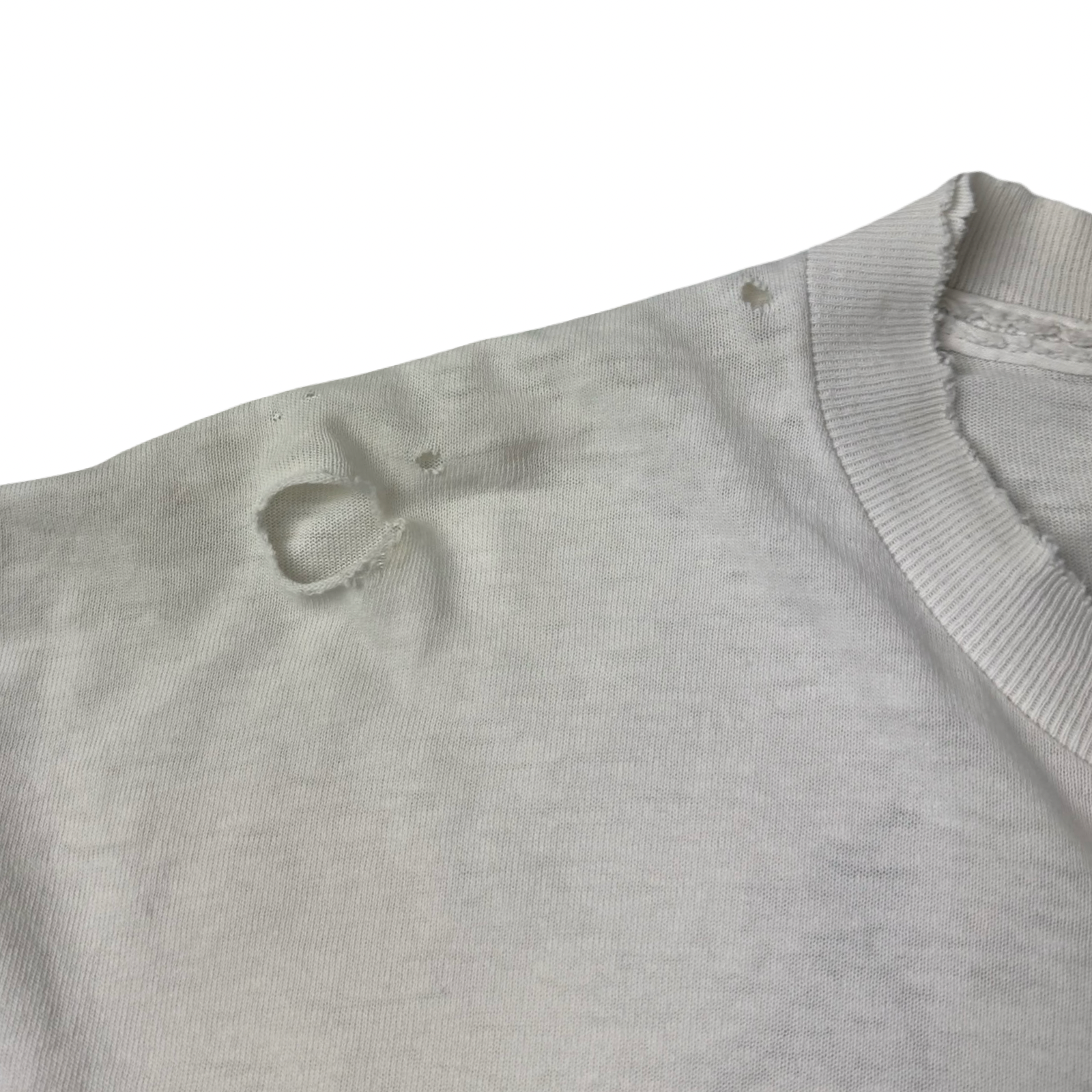 1989 Metallica ‘One’ Landmine Band T-Shirt Distressed White