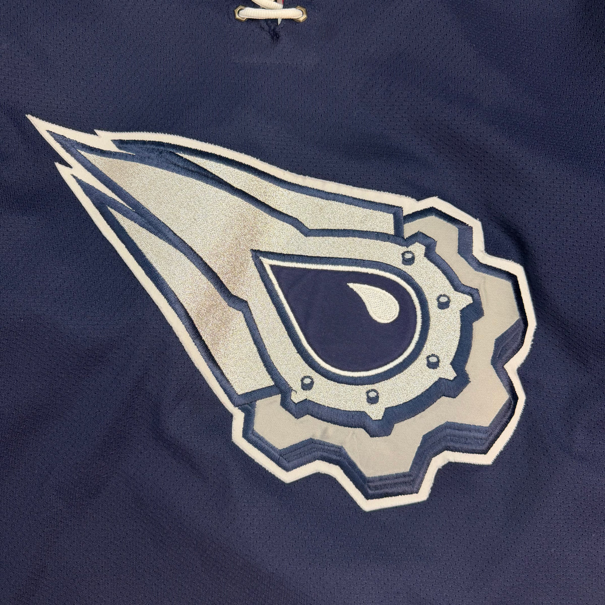 Vintage Edmonton Oilers Mechanical Oil Drop Jersey Navy