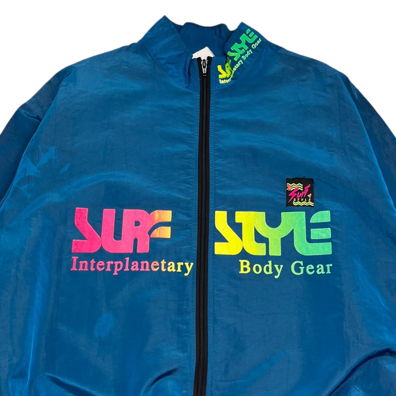 Vintage Surf Style Interplanetary Body Gear Windbreaker Jacket