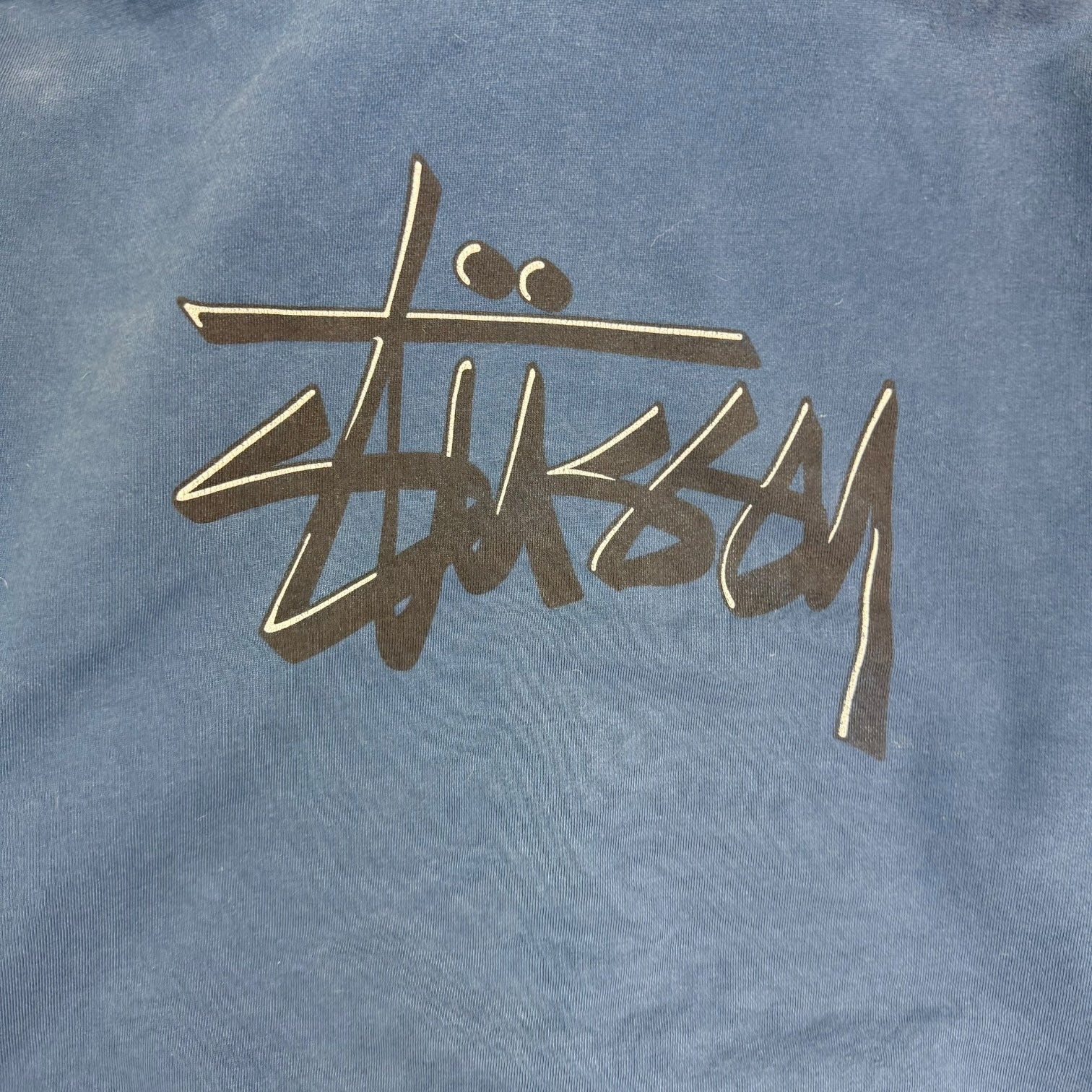 Stussy Basic Zip Hoodie Faded Navy