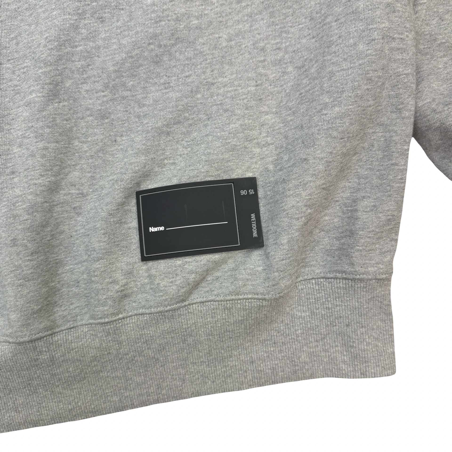 WE11DONE Oversized Crewneck Grey