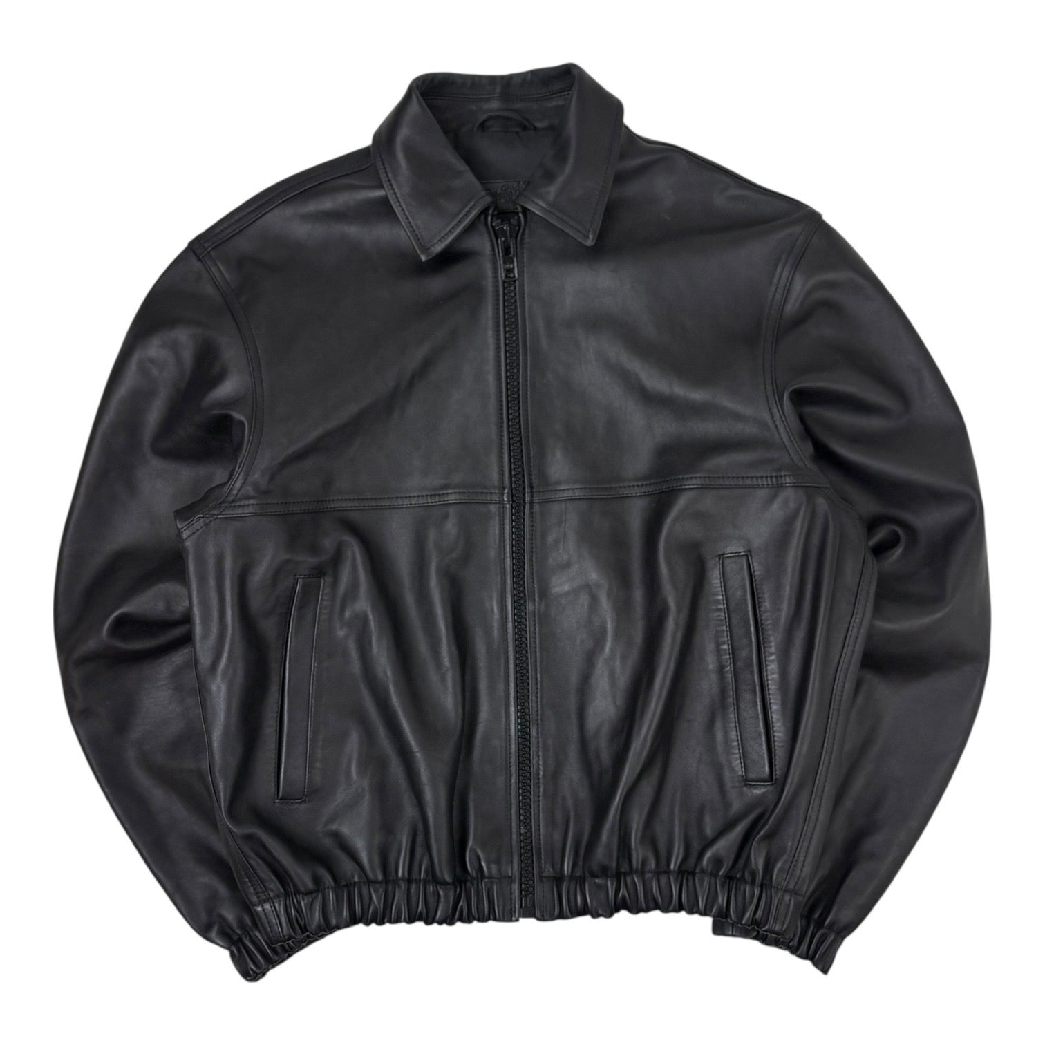 Stussy Leather Work Jacket Black