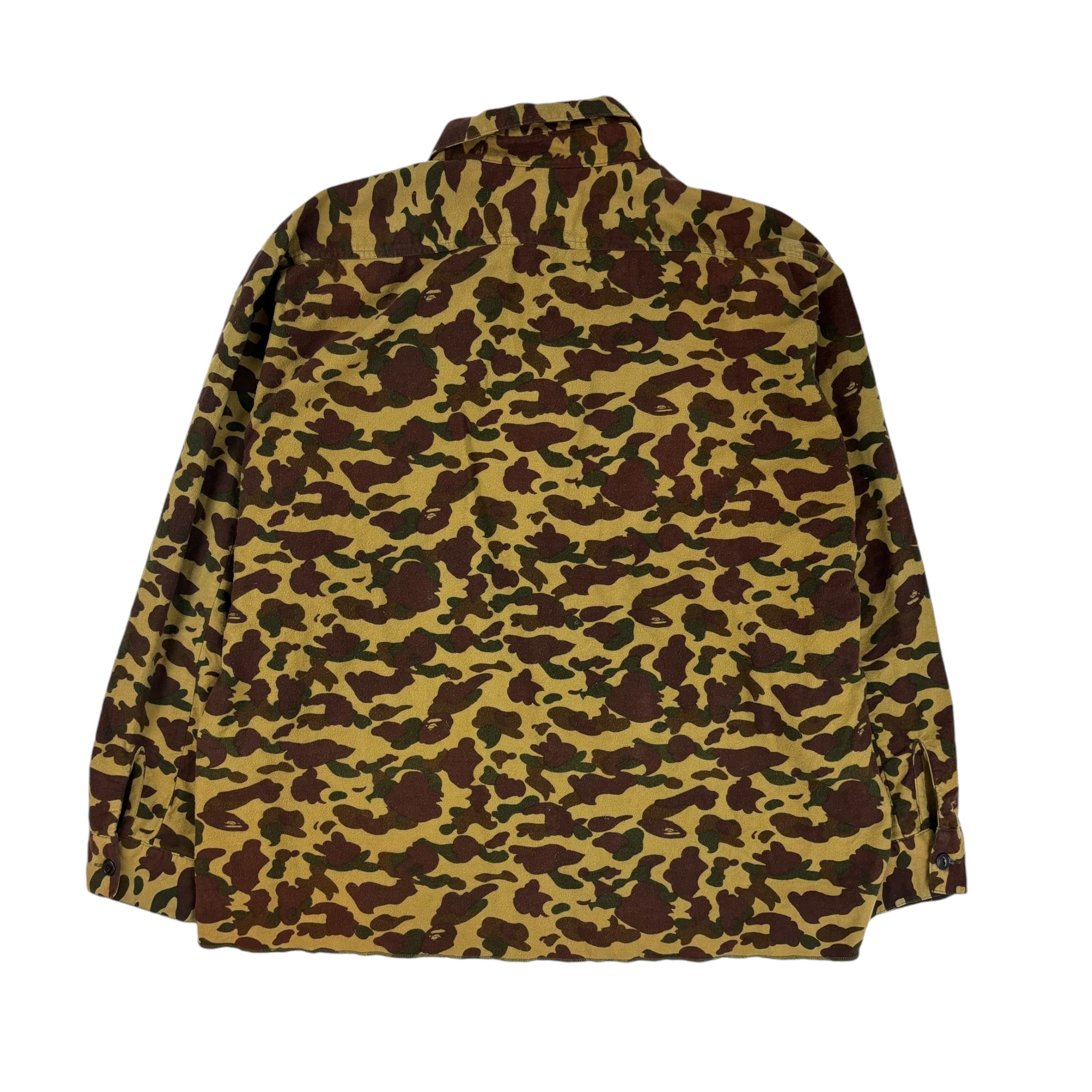 Bape Chamois Camo Half-Zip LongSleeve Shirt