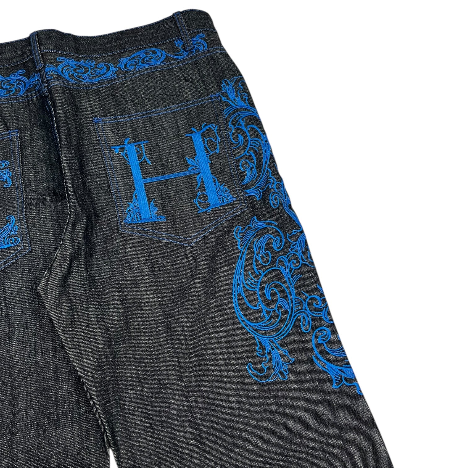 Vintage Y2K Crown Holder Embroidered Denim Jeans