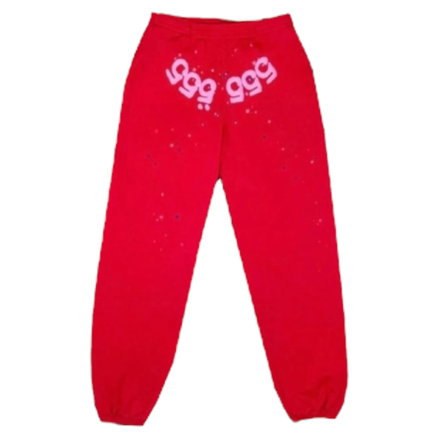 Sp5der Worldwide Red Angel Number 555 Sweatpants Red