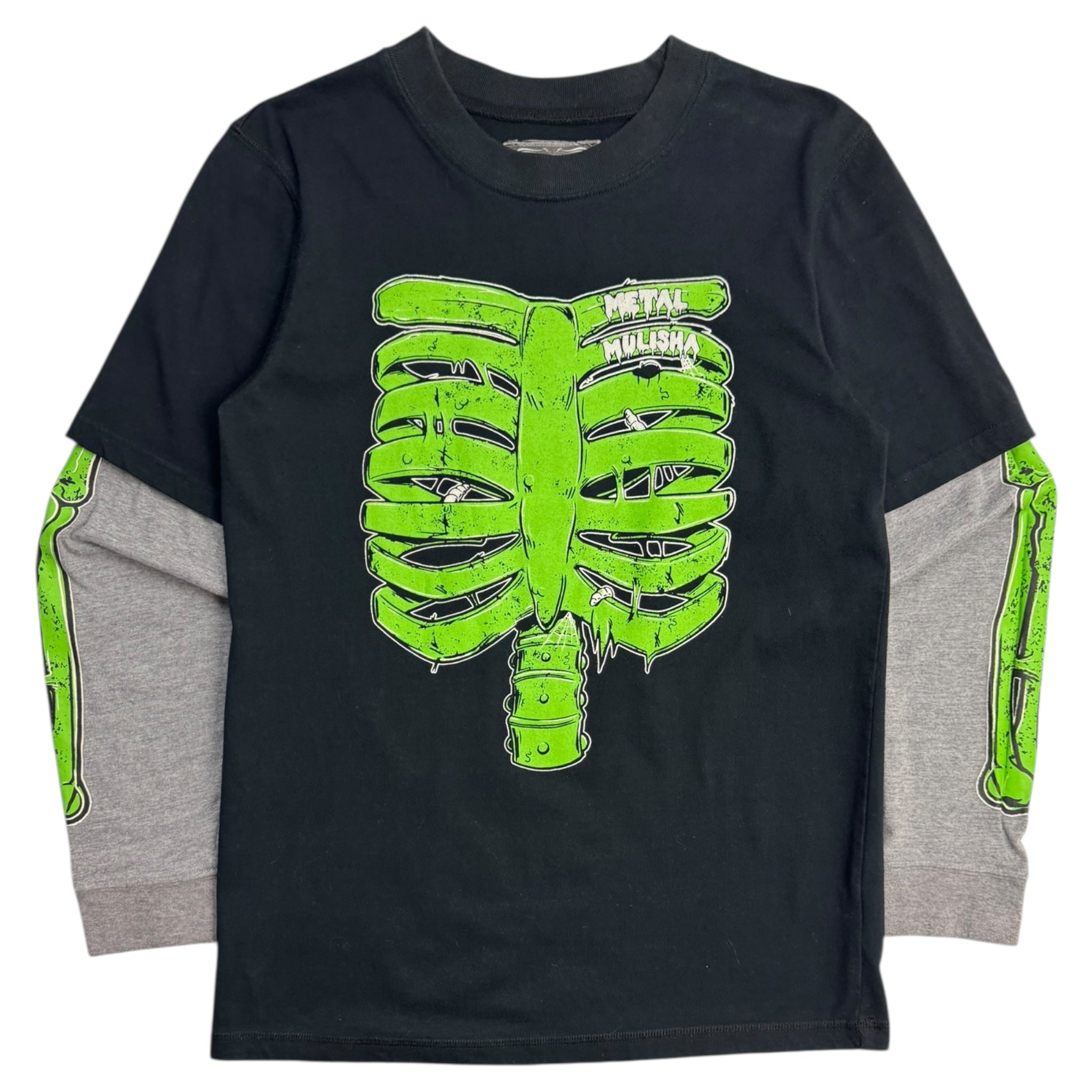 Y2K Metal Mulisha Skeleton Body Longsleeve Shirt