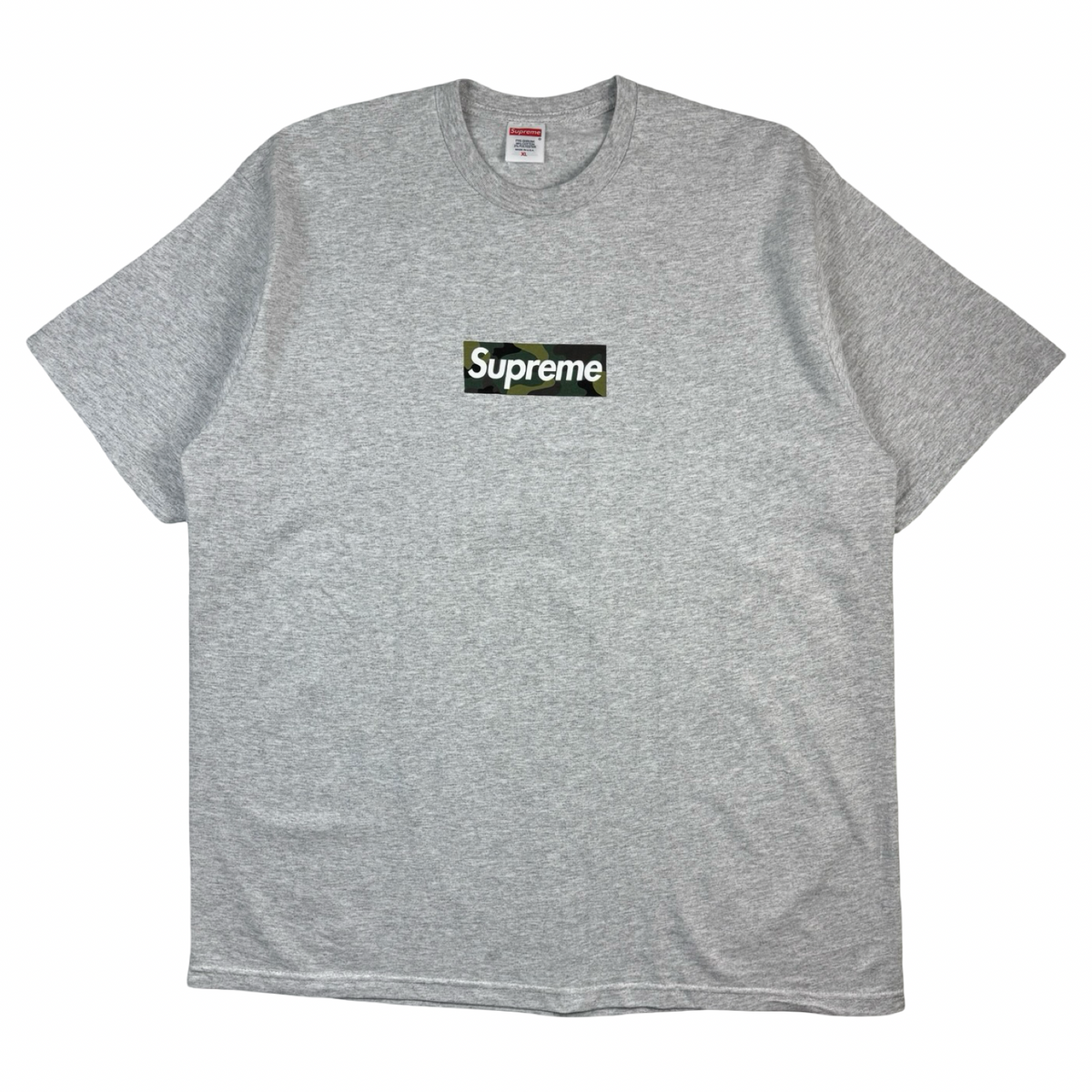 Supreme Camo Box Logo Tee Heather Grey