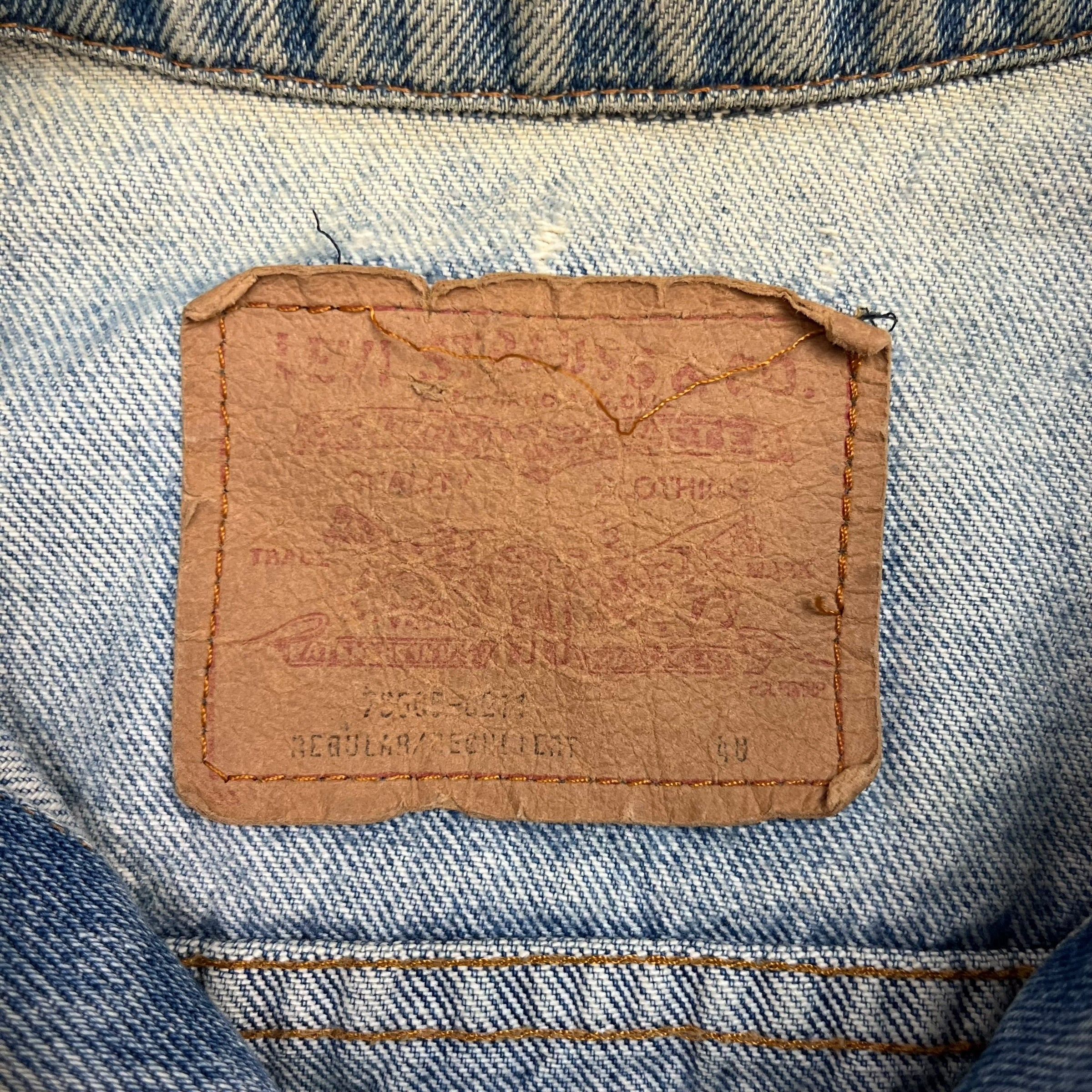 Vintage Levi’s Distressed Denim Trucker Jacket