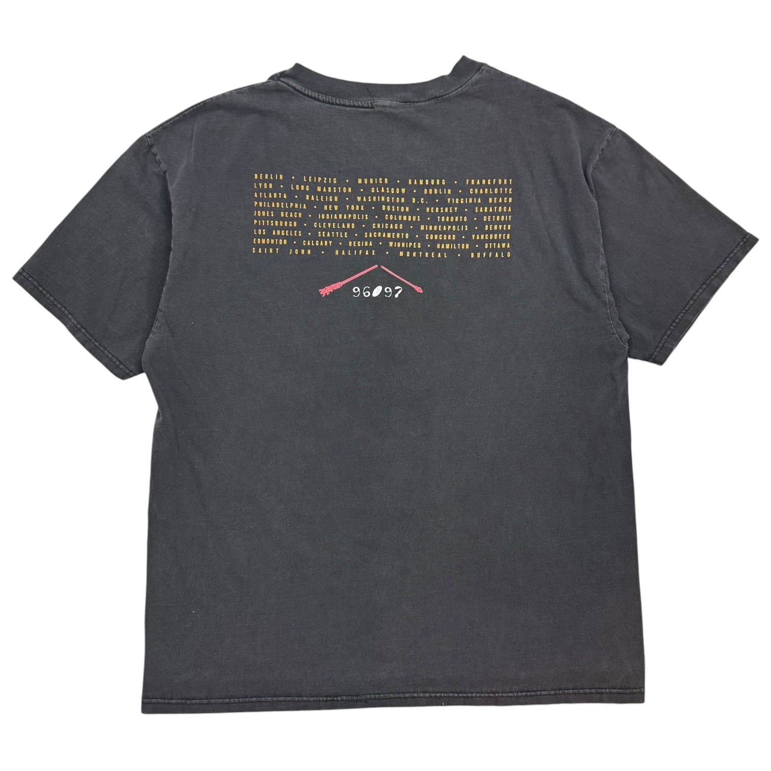 1996 Neil Young With Crazy Horse Tour Tee Black