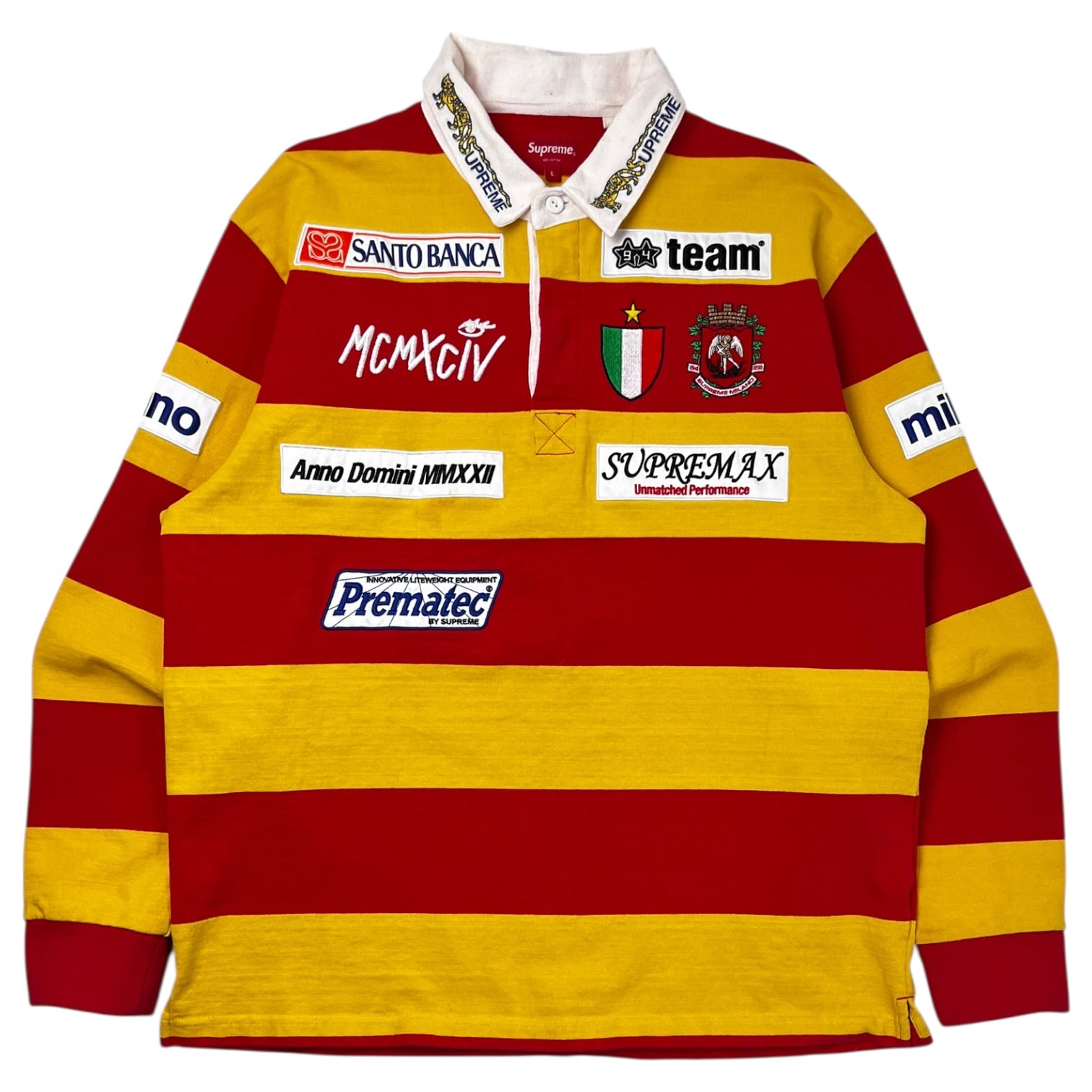 Supreme Stripe Rugby Red