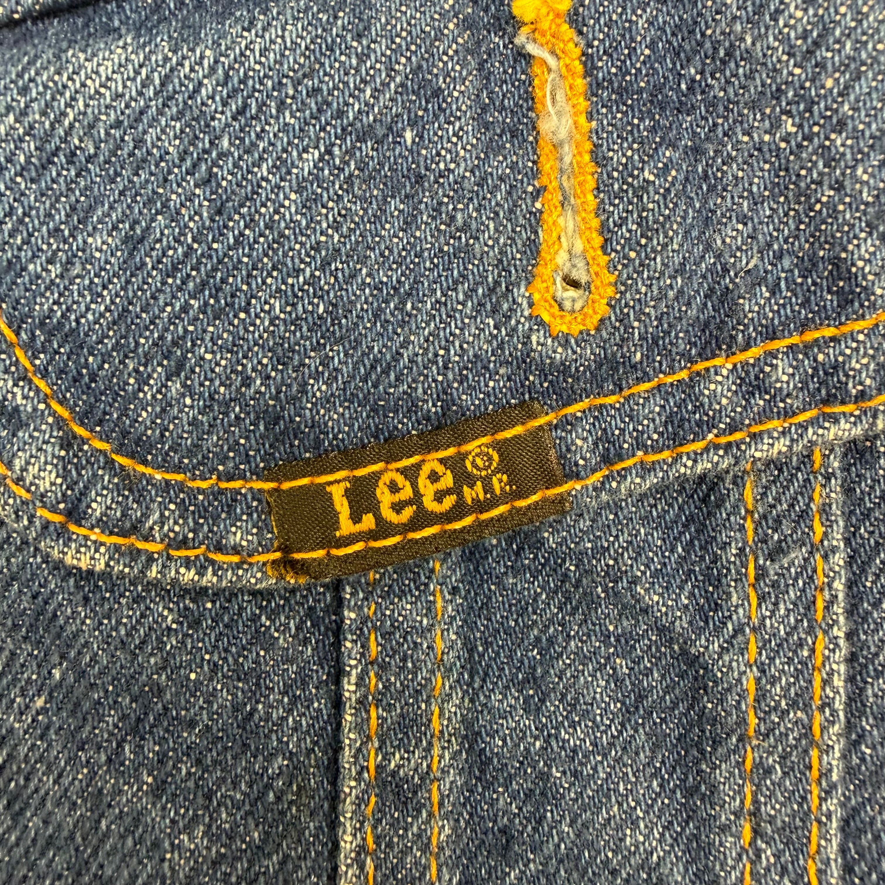 Vintage Lee Storm Rider Denim Trucker Jacket Dark Blue