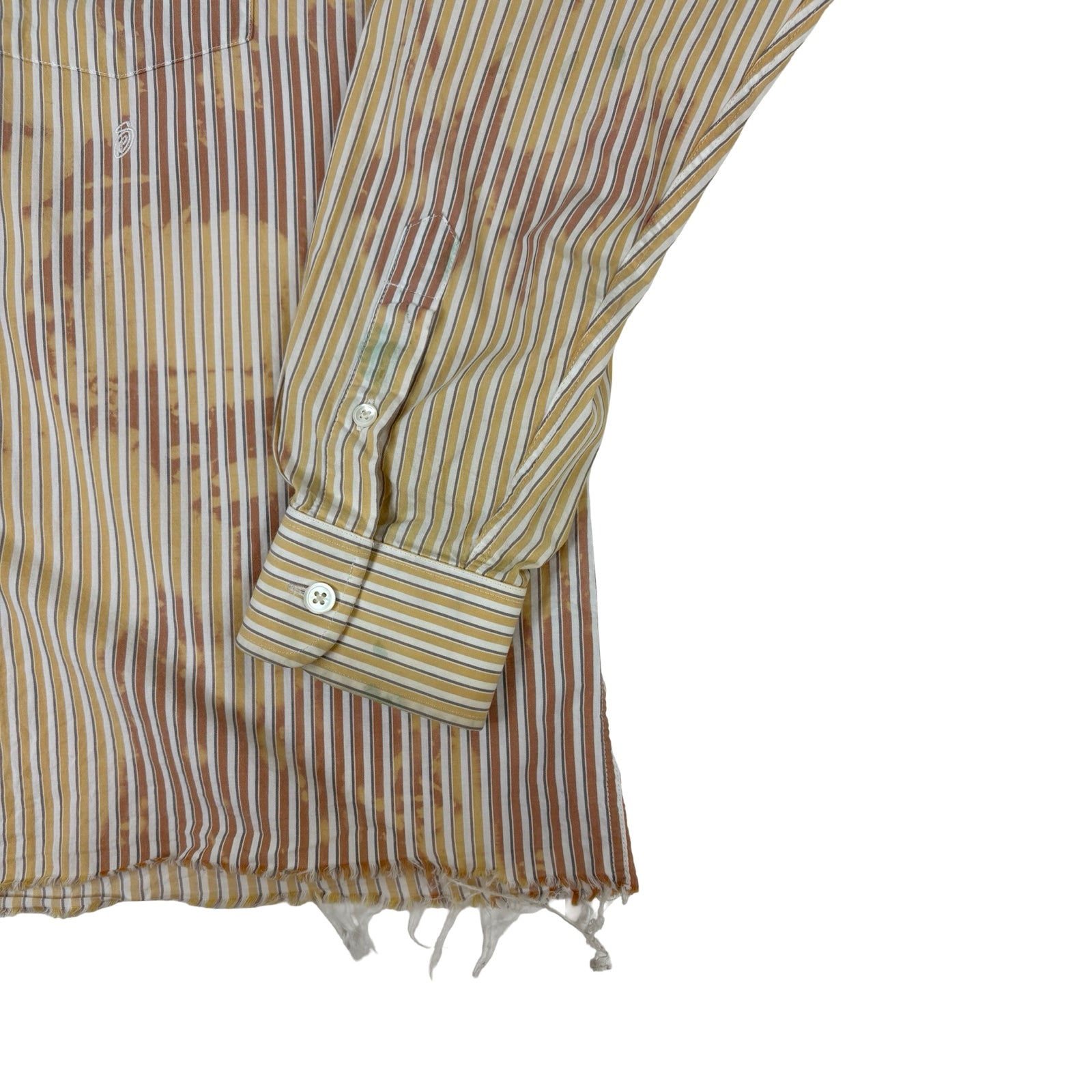 Stüssy Classic Bleached Long Sleeve Shirt Yellow