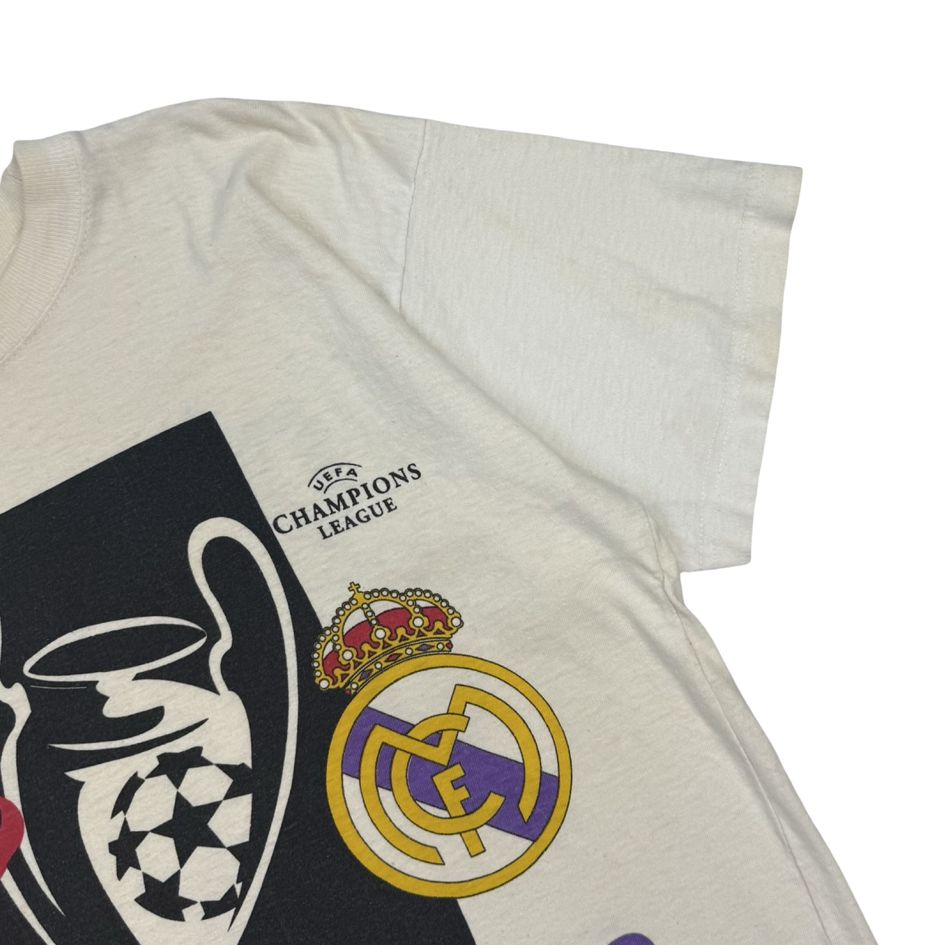 1998 Real Madrid Champions League Winners Tee White