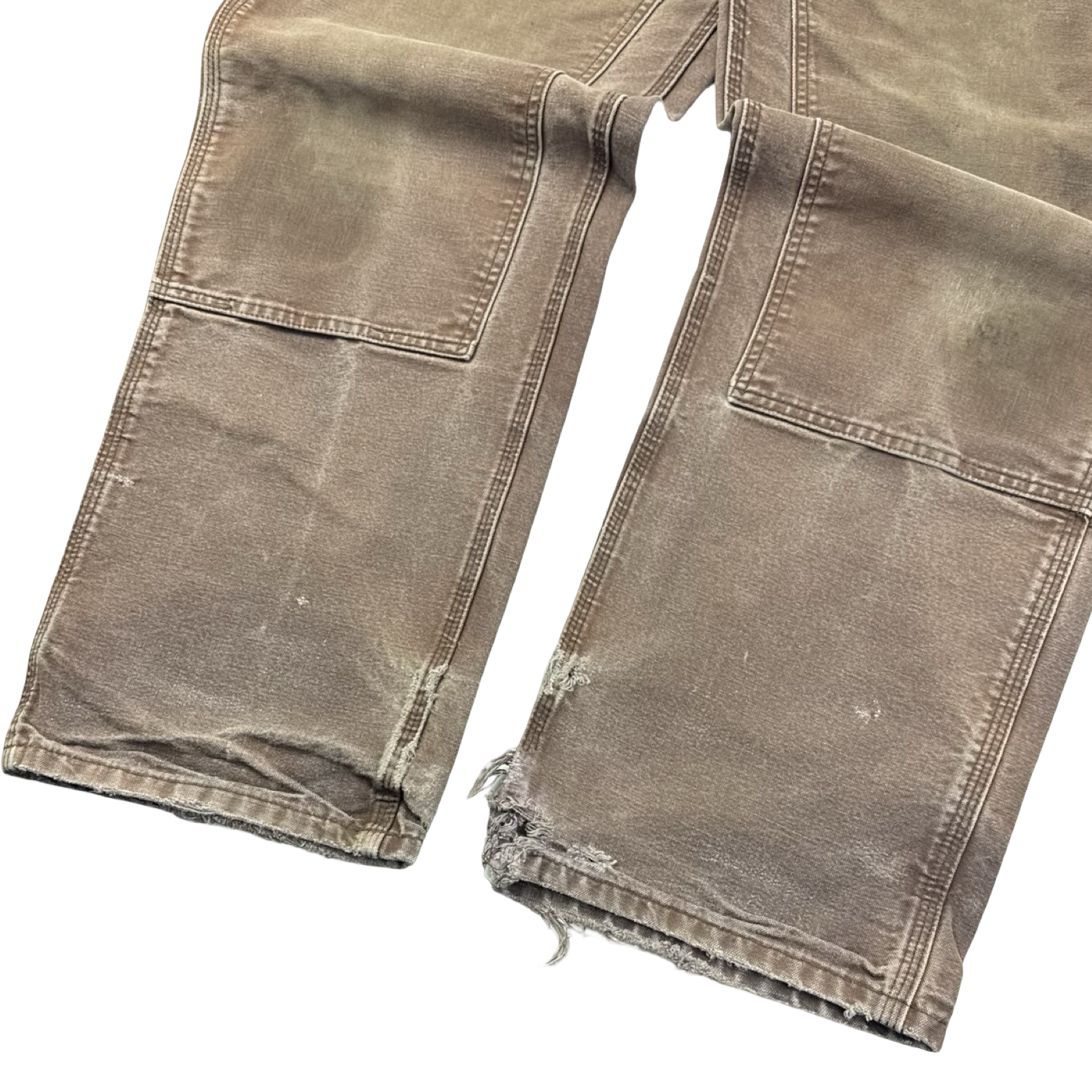 Faded Brown Carhartt Double Knee Bottoms
