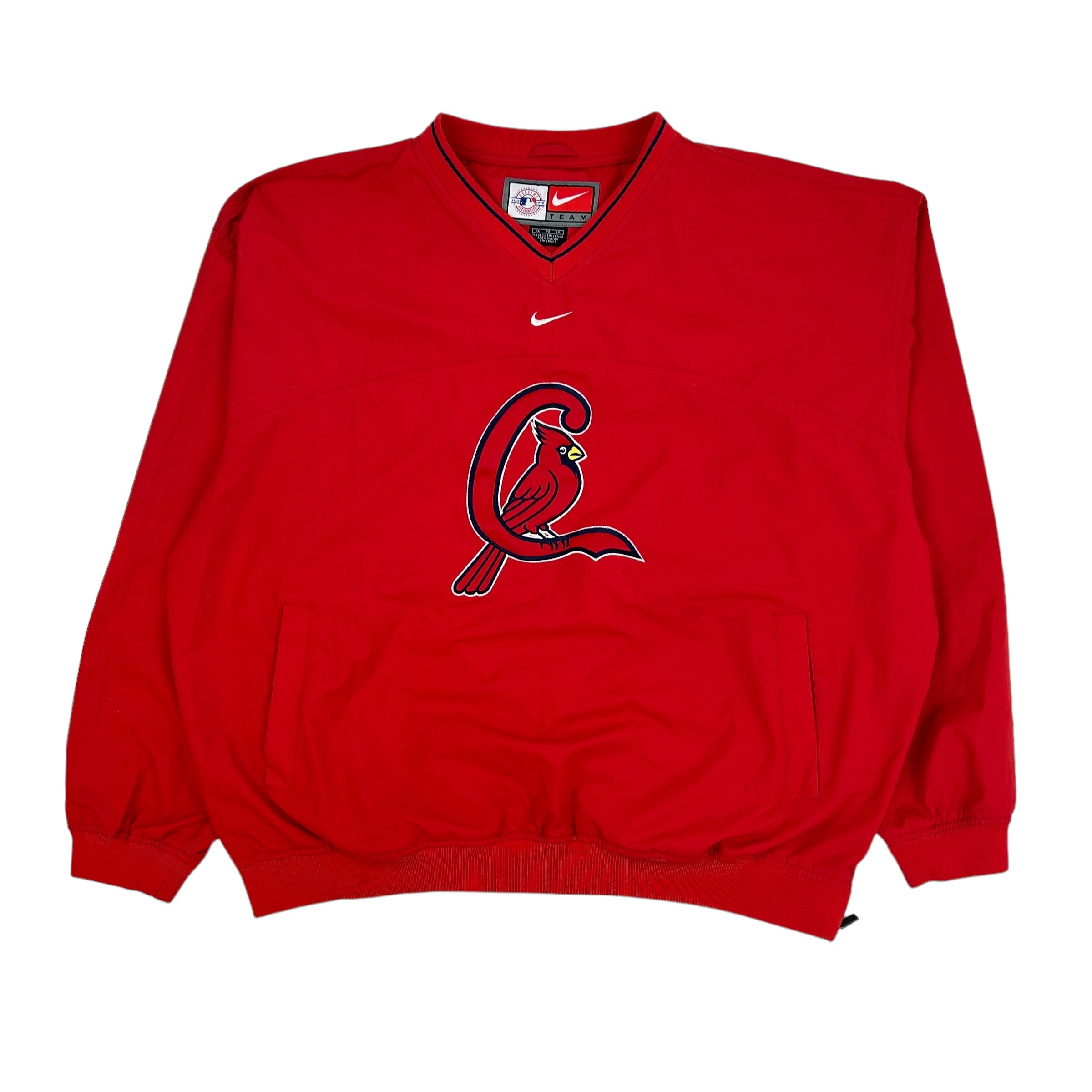 Vintage Nike Cardinals Warmup Jacket Red
