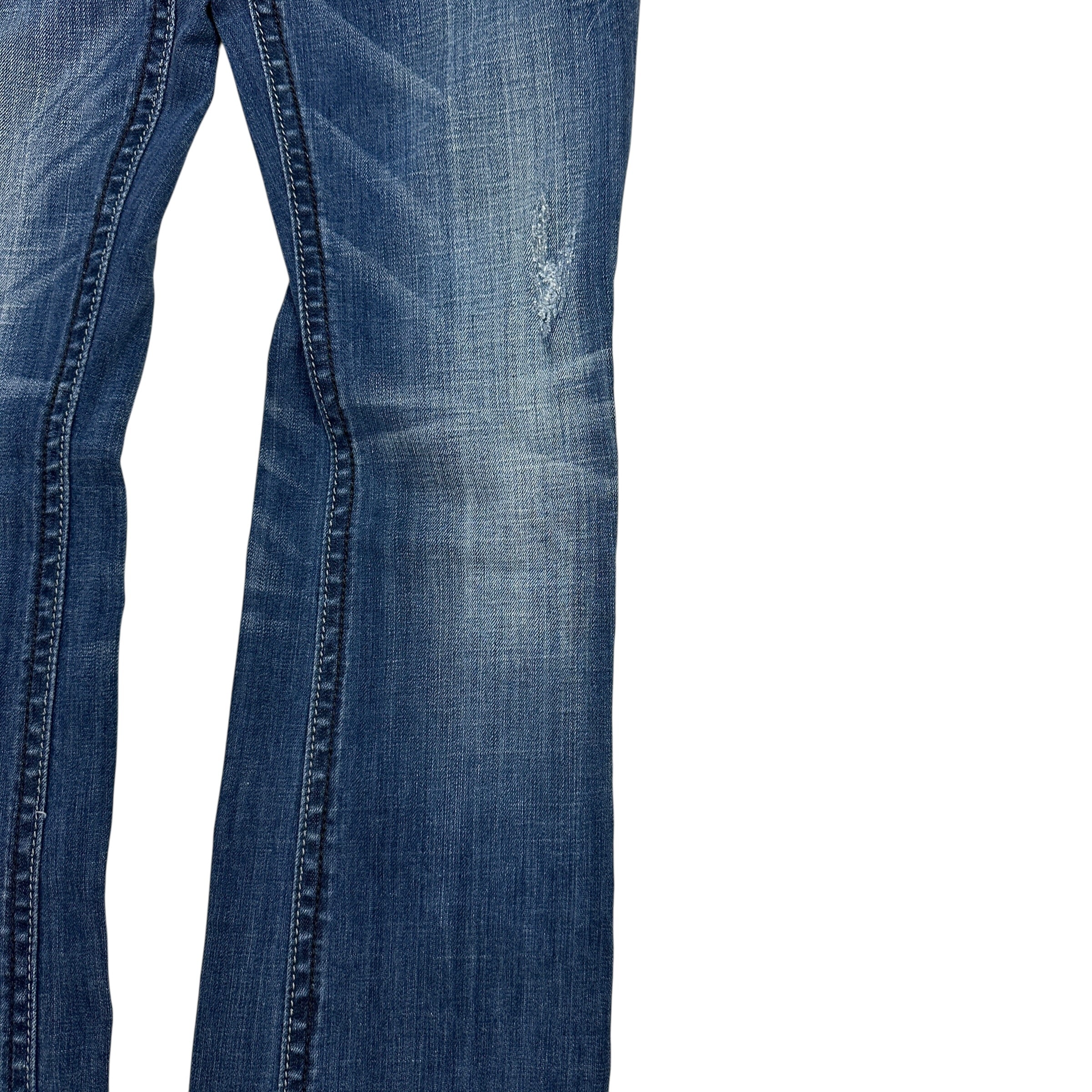 (W) Vintage Y2K Rock Revival Anja Boot Denim Jeans