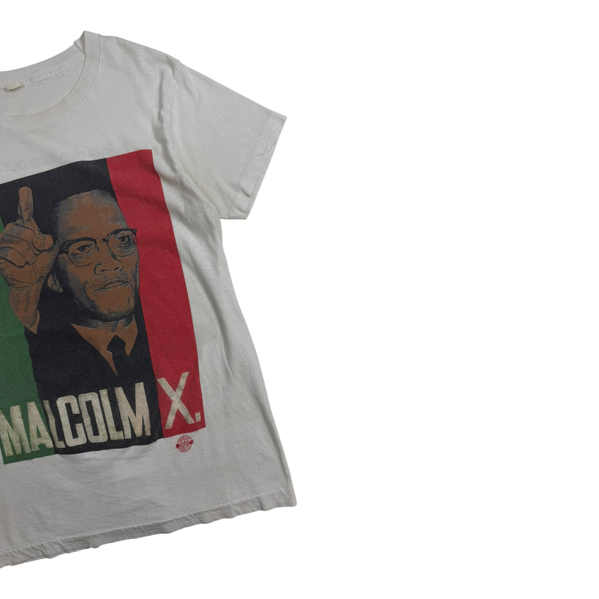 Vintage 90s Malcolm X “by any means necessary” T-Shirt White