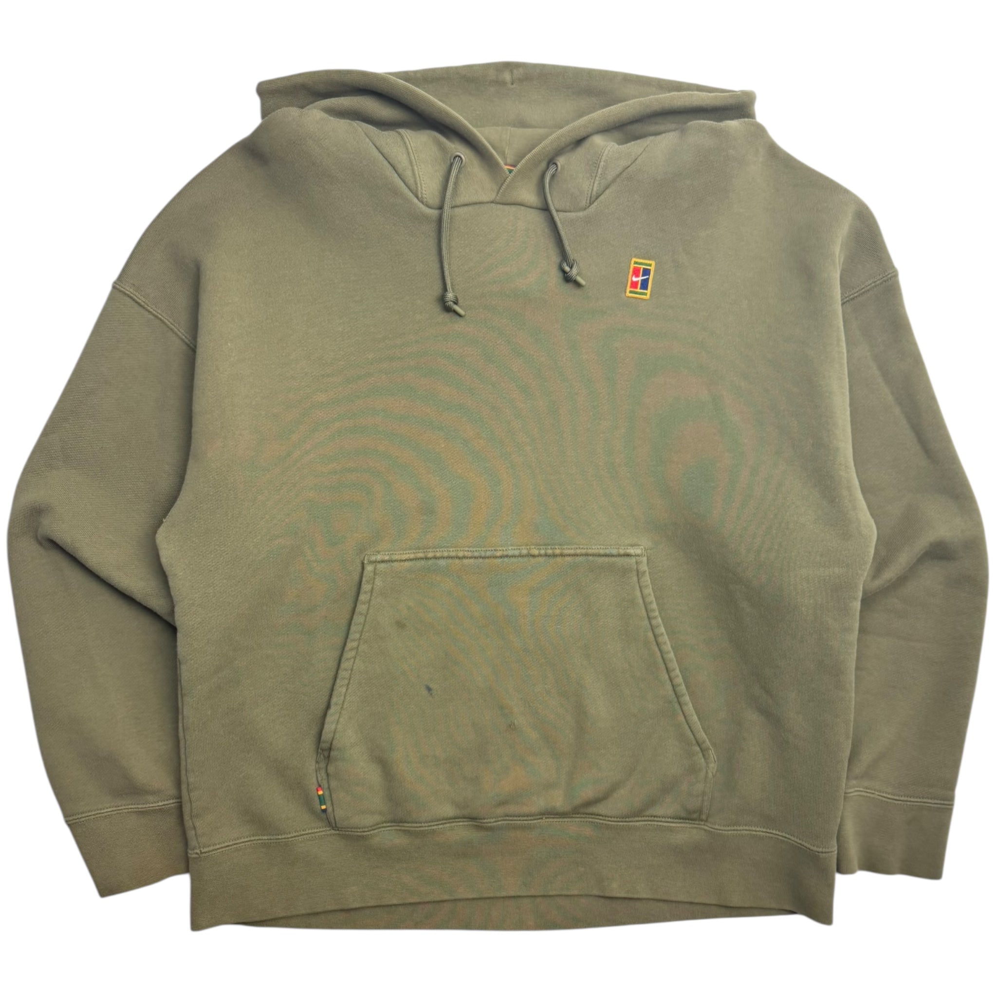 Vintage Nike Tennis Pocket Hoodie Olive Green