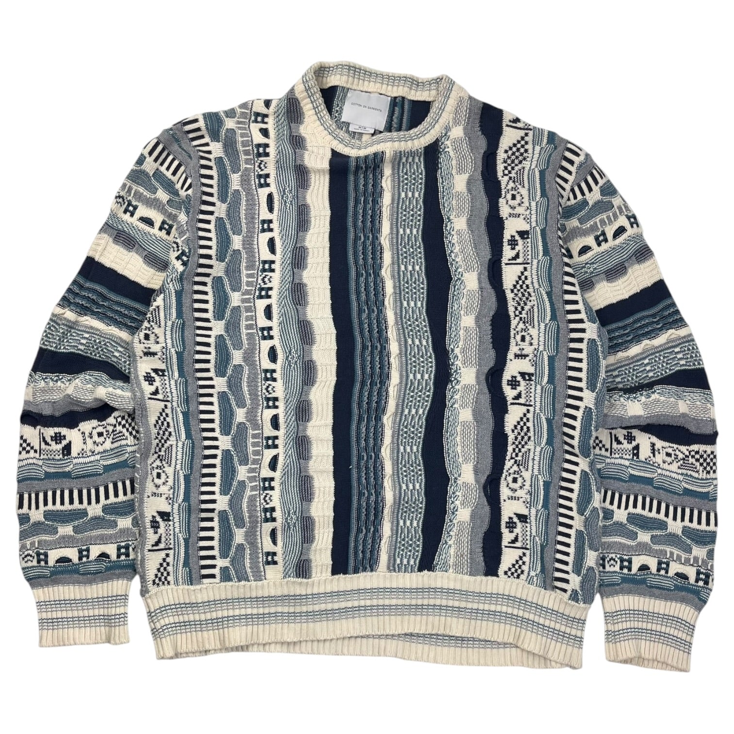 Cotton On Garments 3D Knit Cremé/Navy