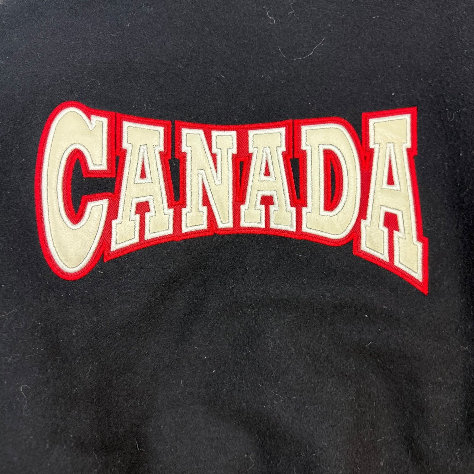 Vintage Canada Letterman Jacket Black/Cream