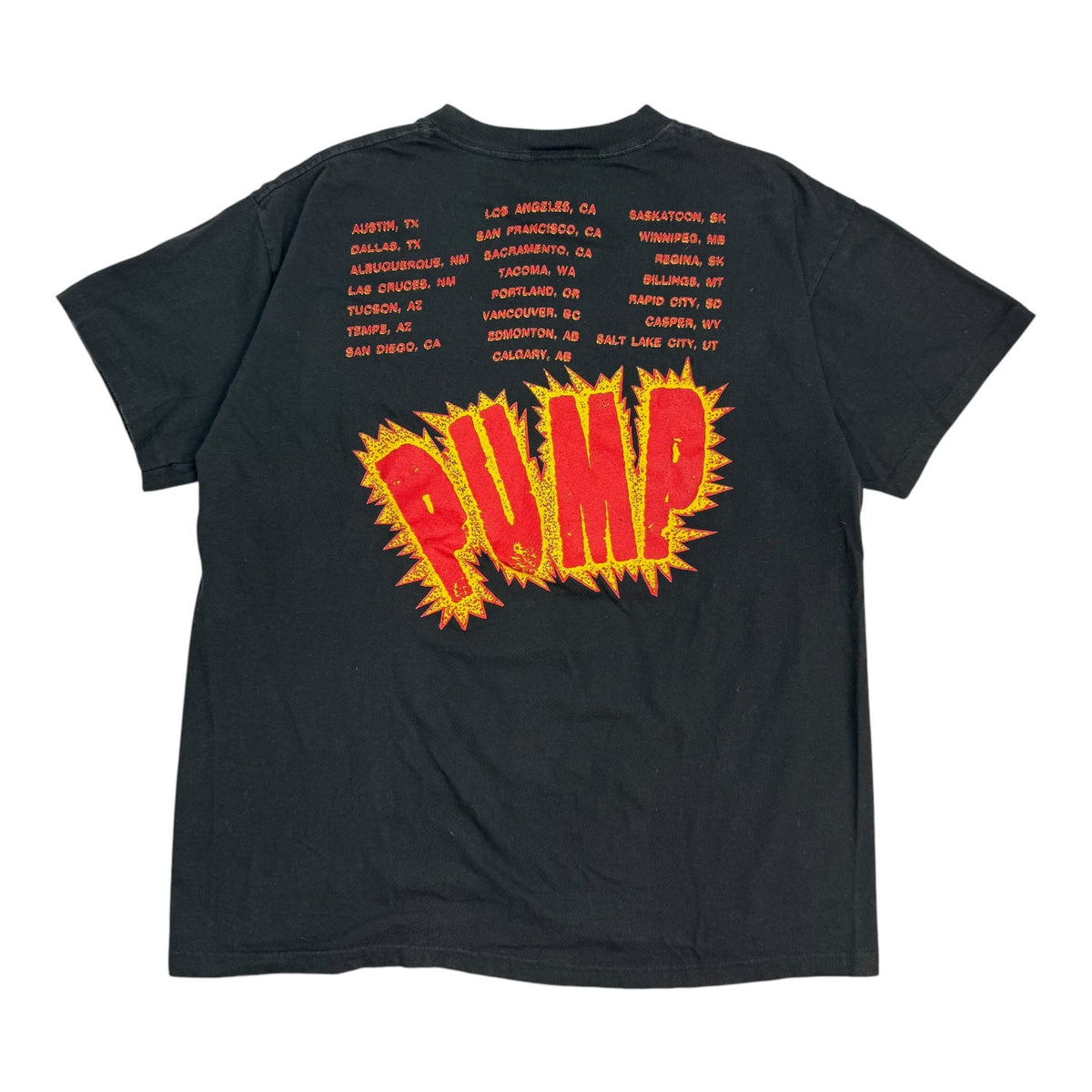 1989 Aerosmith Pump Tour Tee Black