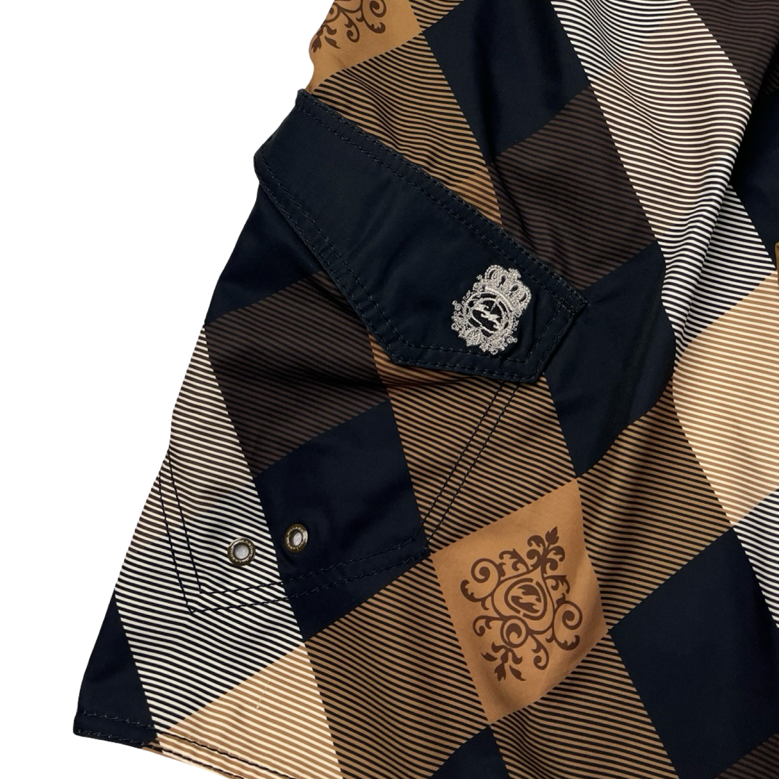 Vintage Y2K Billabong Argyle Board Shorts Brown