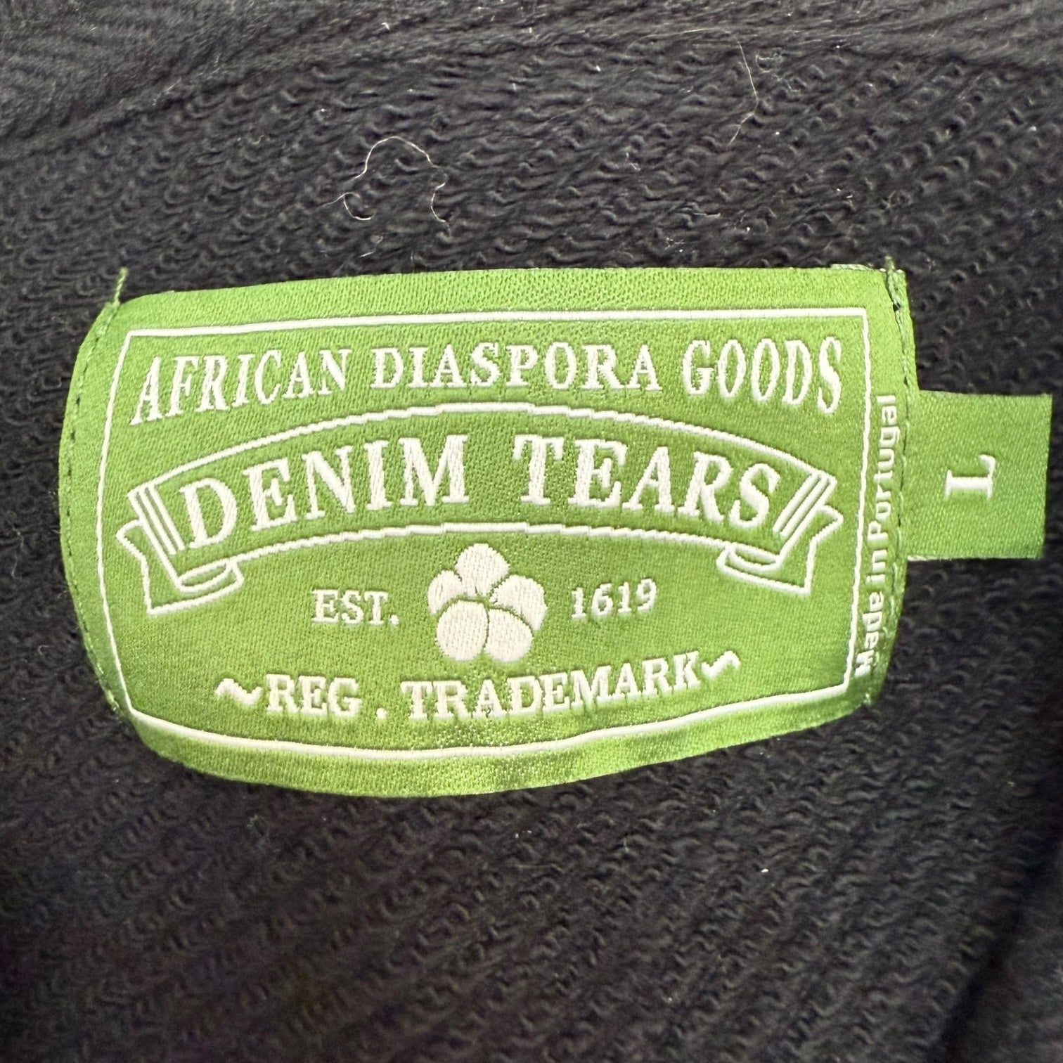 Denim Tears Cotton Wreath Hoodie Black