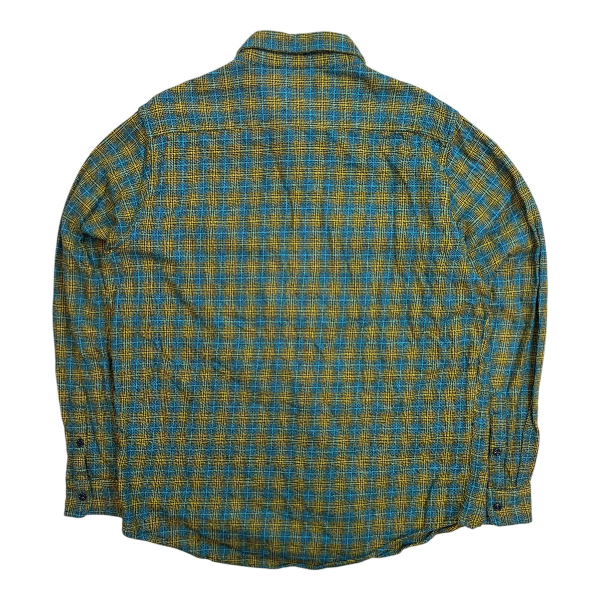 Adsum Classic Plaid  Button-Up Workshirt Aqua/Sulfur