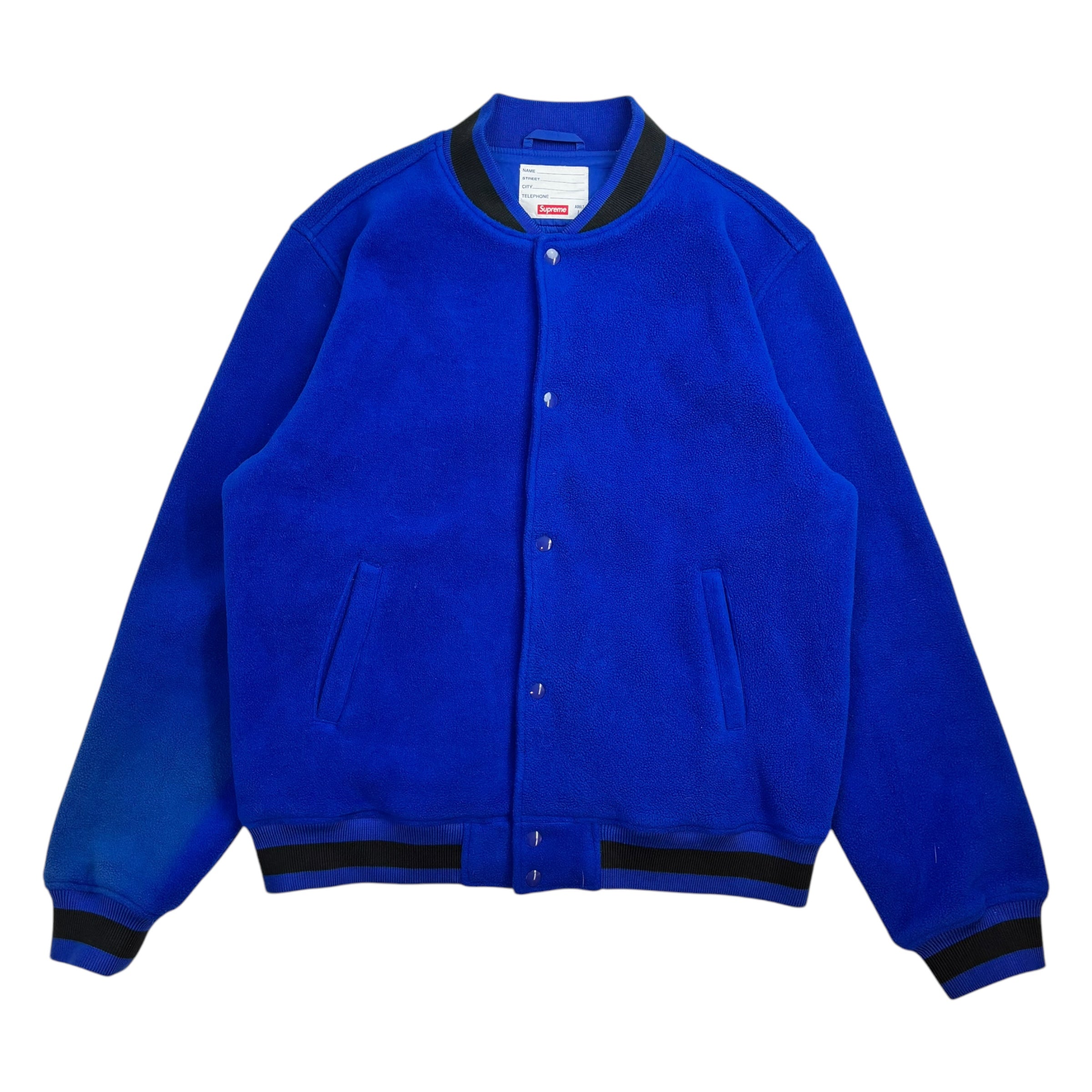 Supreme Polartec Varsity Jacket Blue