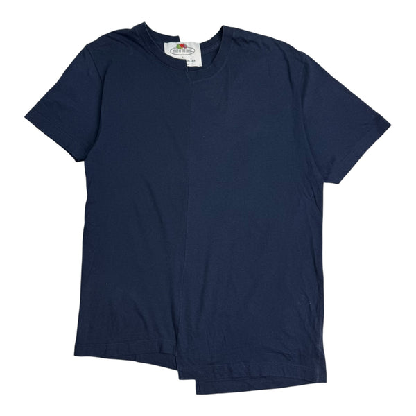Cedric Charlier x Fruit of the Loom Asymmetric Tee Navy Blue