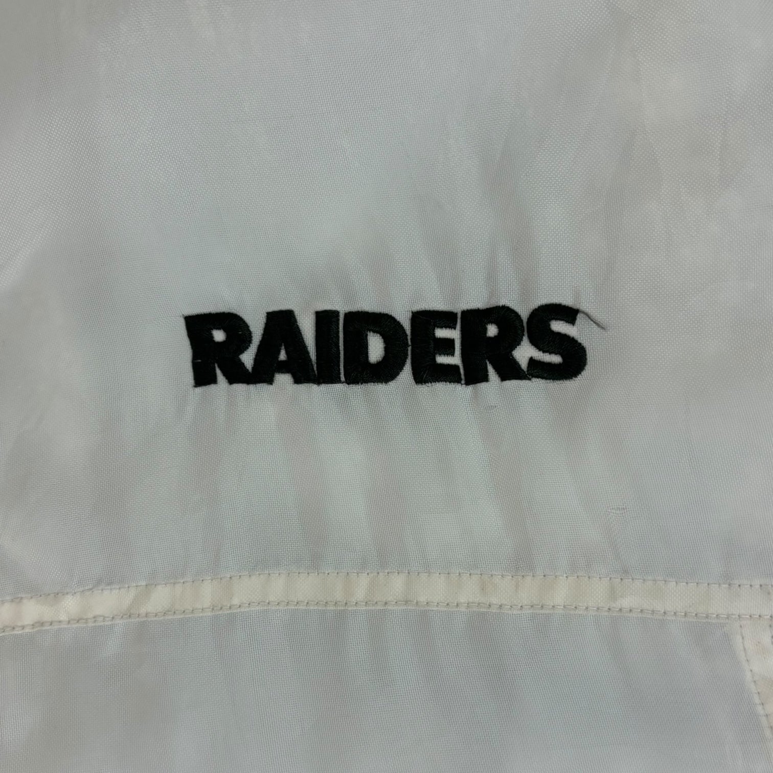 Vintage Reebok Raiders Puffer Jacket White