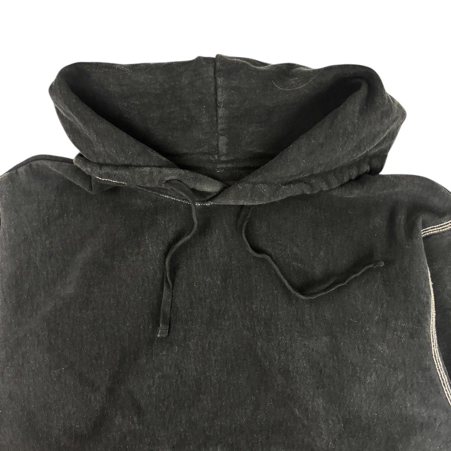 Stussy Contrast Stitch Label Hoodie Black