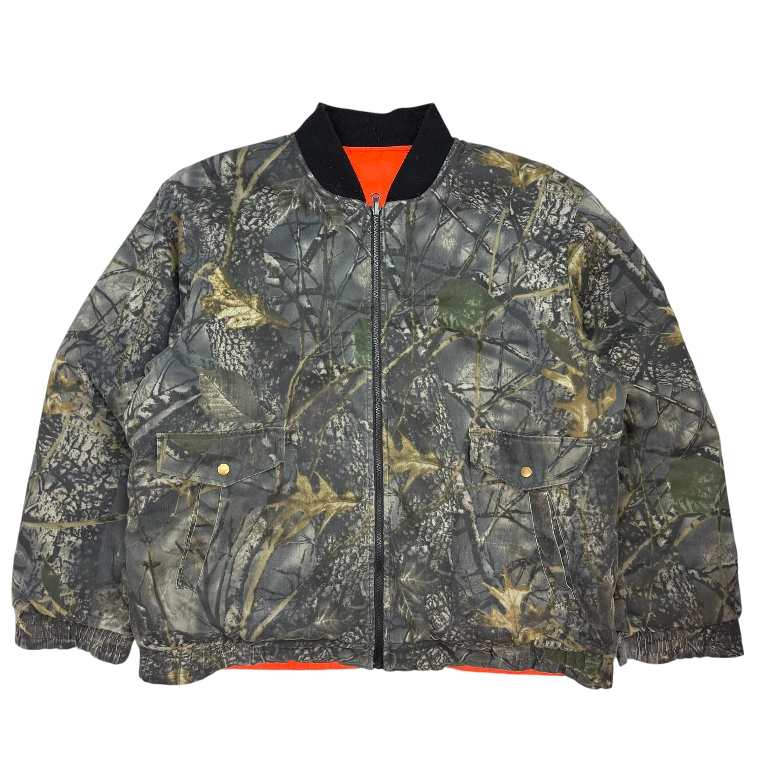 Vintage Reversible Bomber Jacket Camo/Orange