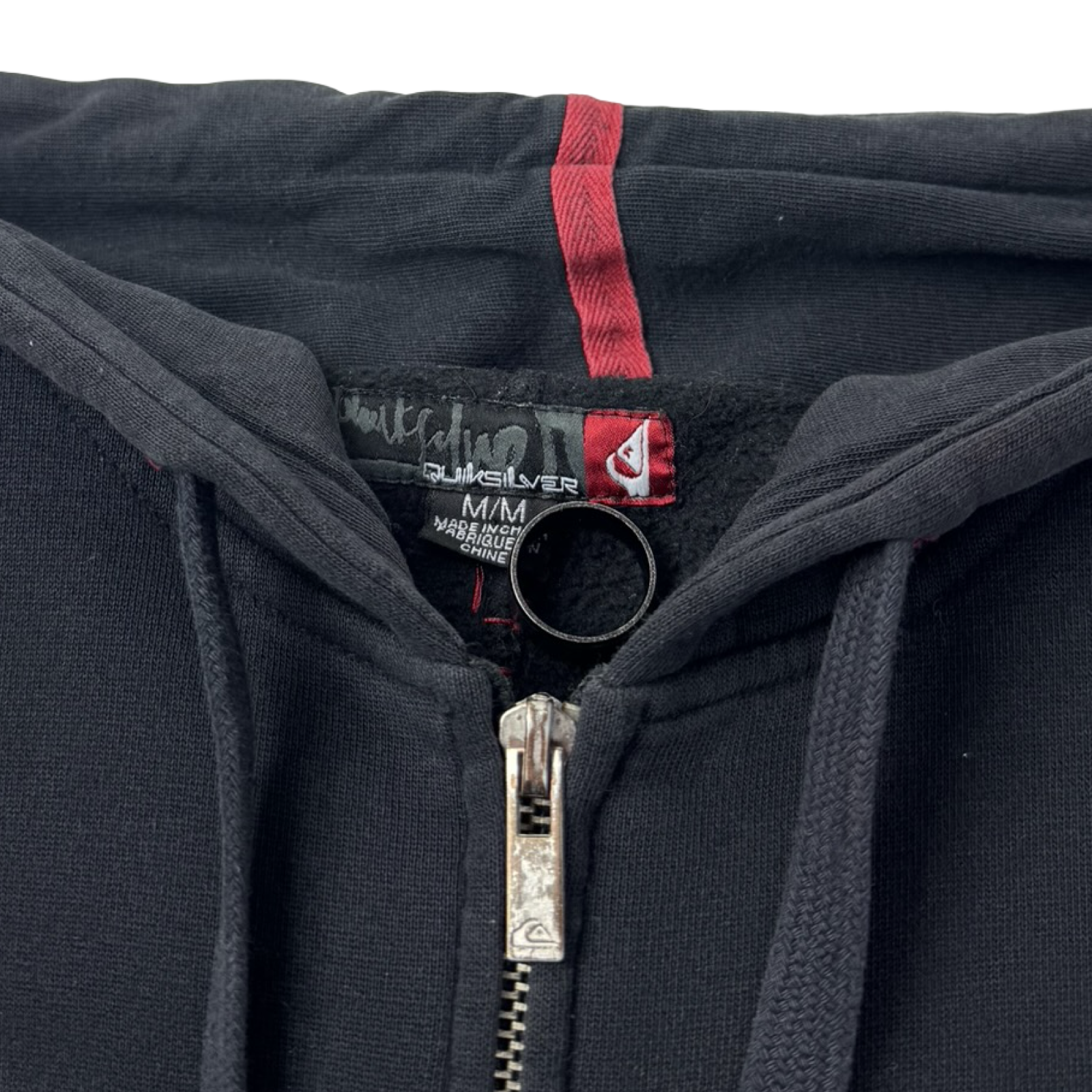 Vintage Y2K Quiksilver Surf Embroidered Zip Up Hoodie