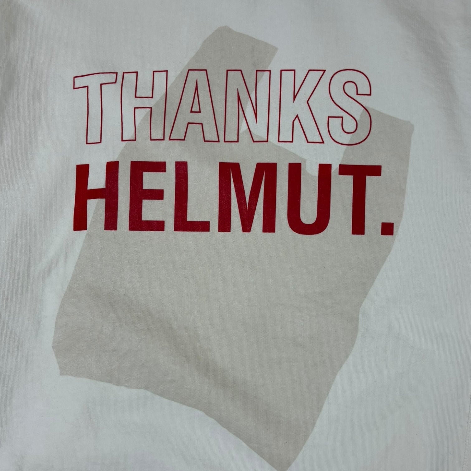 Helmut Lang Thanks Helmut. Hoodie White