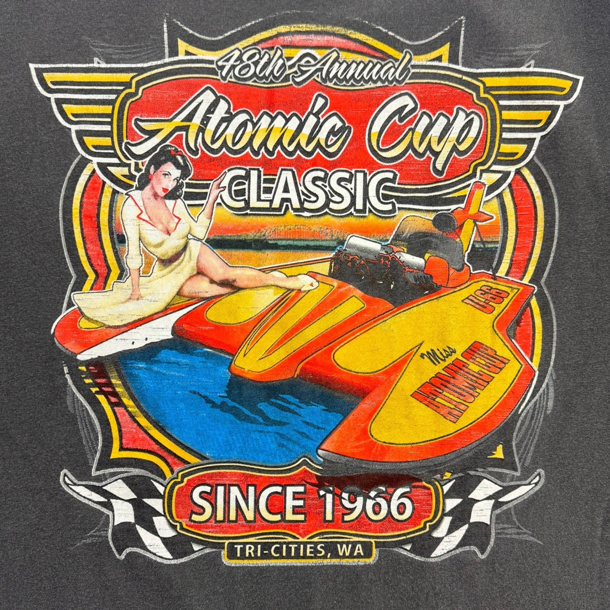 Vintage Atomic Cup Classic Water Racing T-Shirt