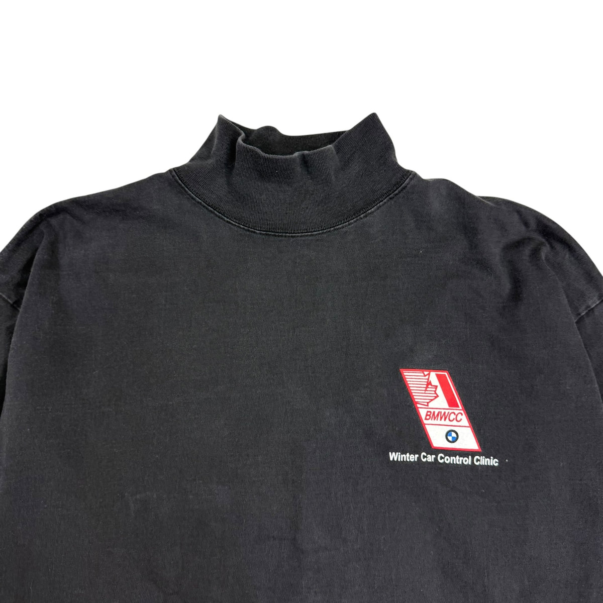 Vintage BMW “The Ultimate Snow Machine” Mockneck Tee Black