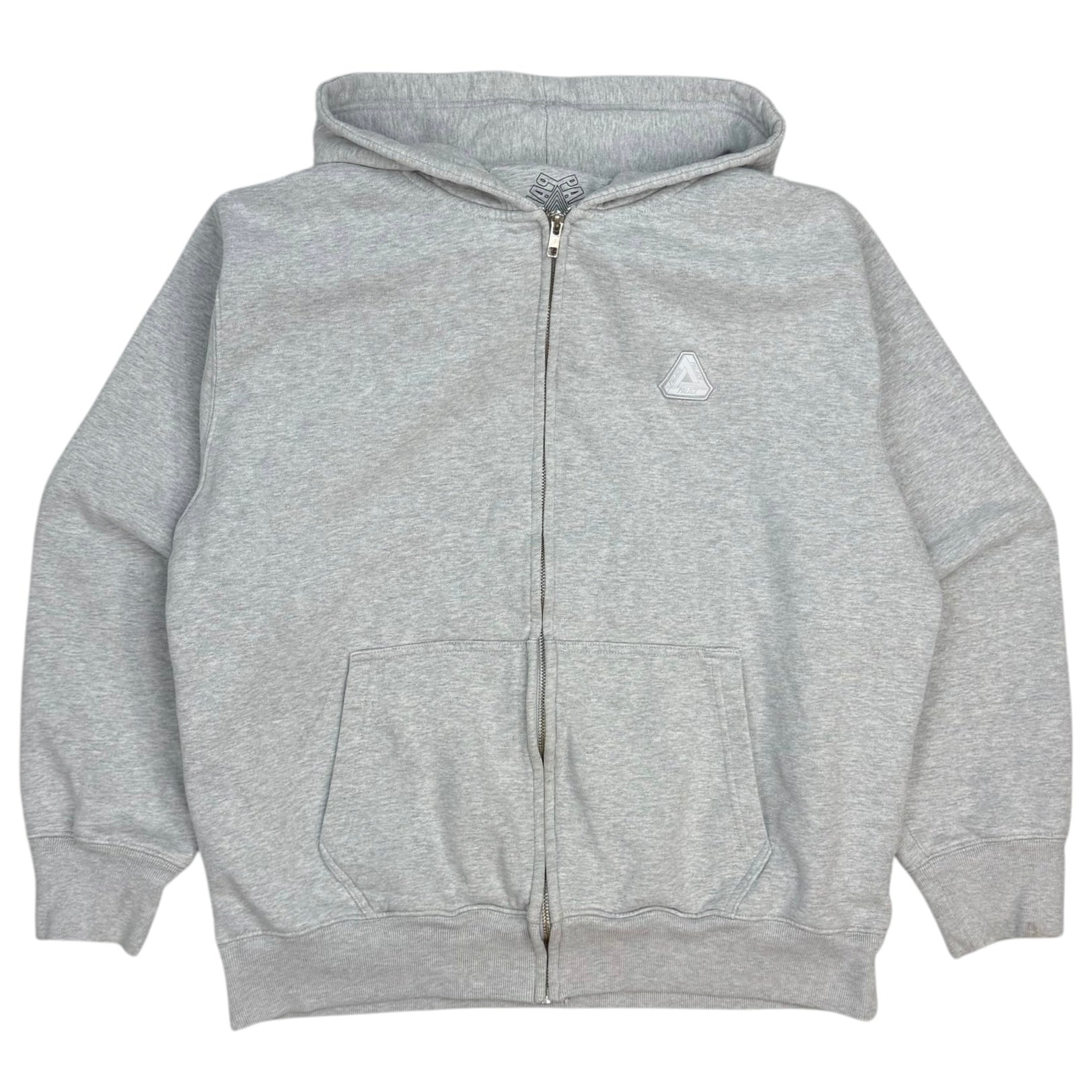 Palace Sofar Zip Up Hoodie Grey