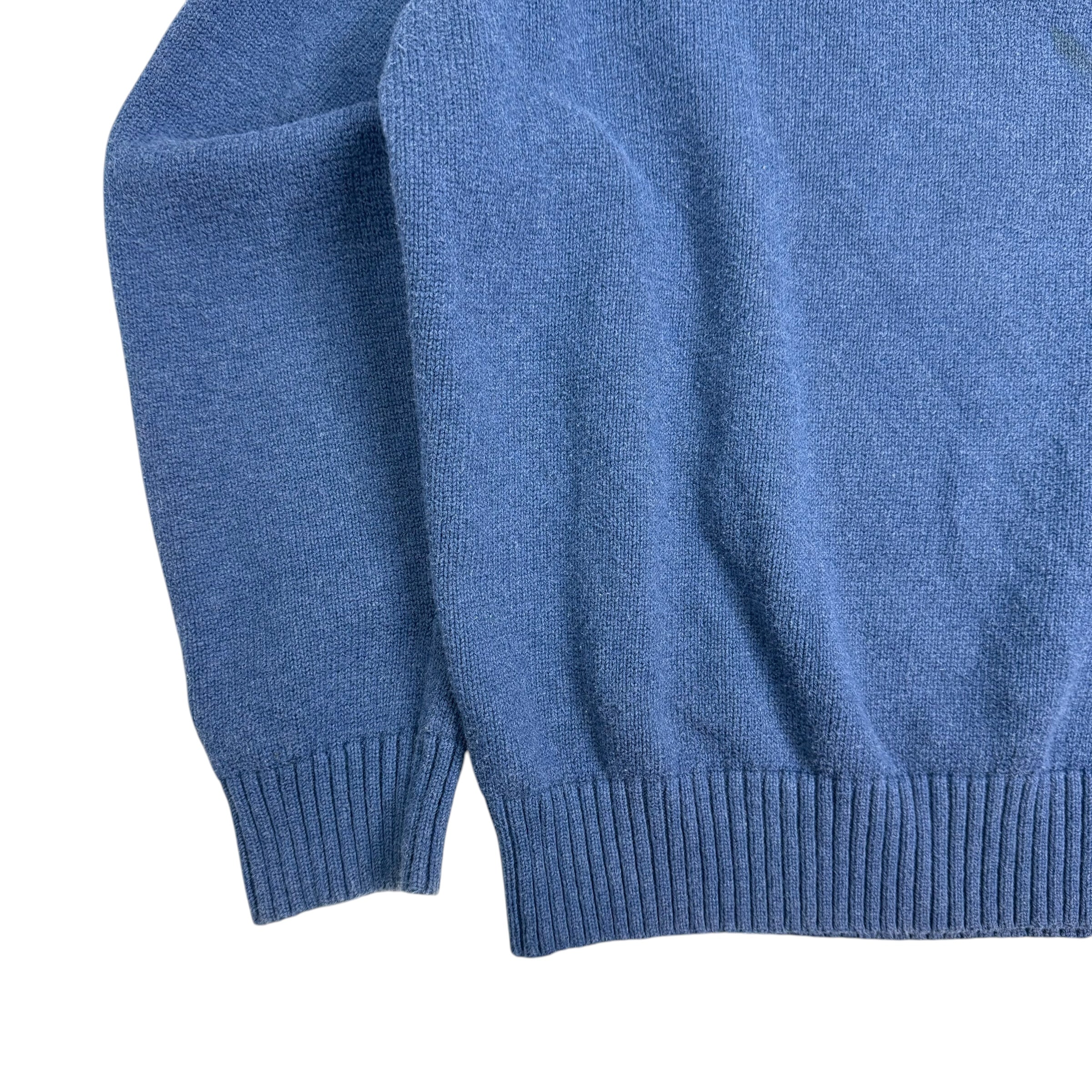 Polo Ralph Lauren Knit Quarter Zip Sweater Blue