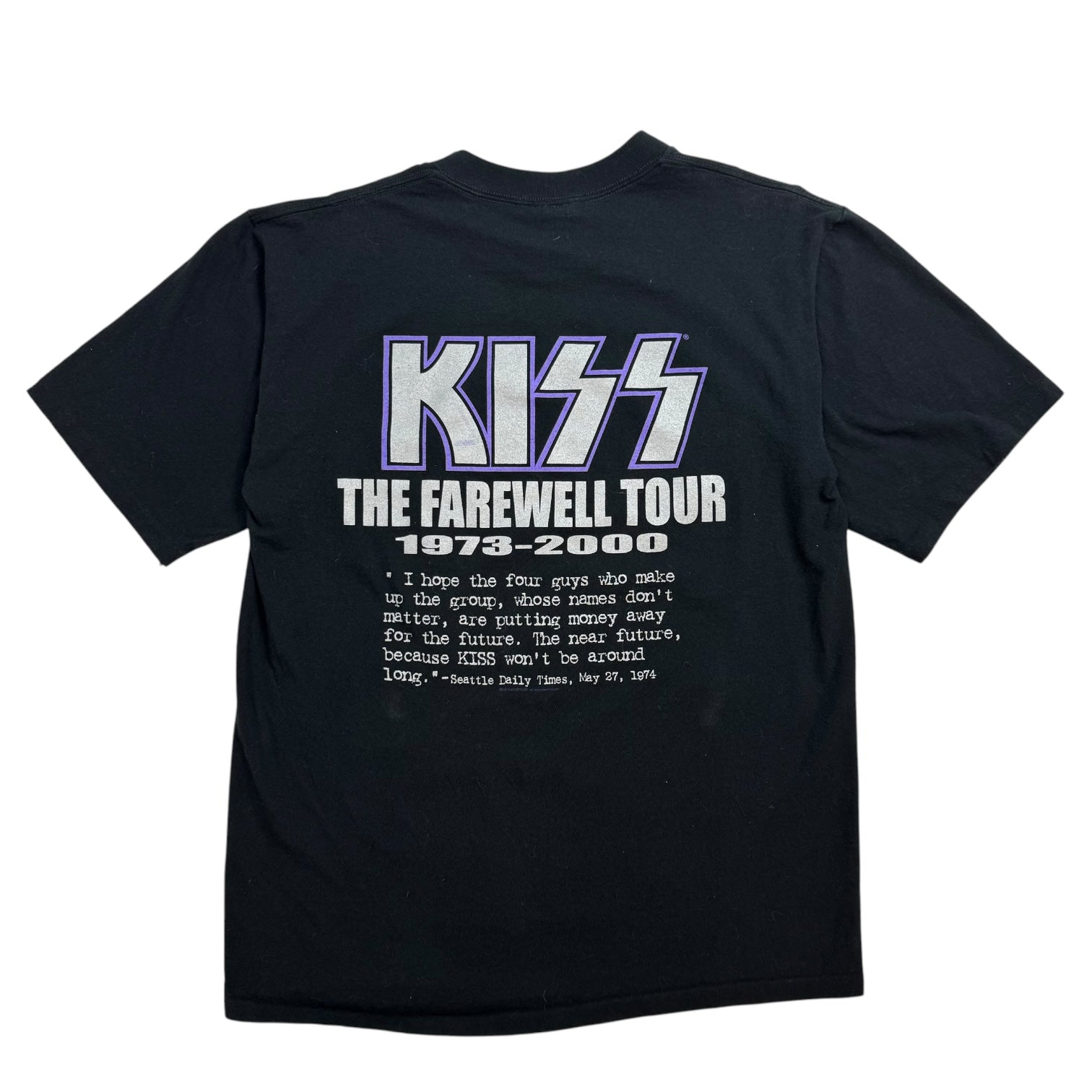 2000 KISS The Farewell Tour Tee Black