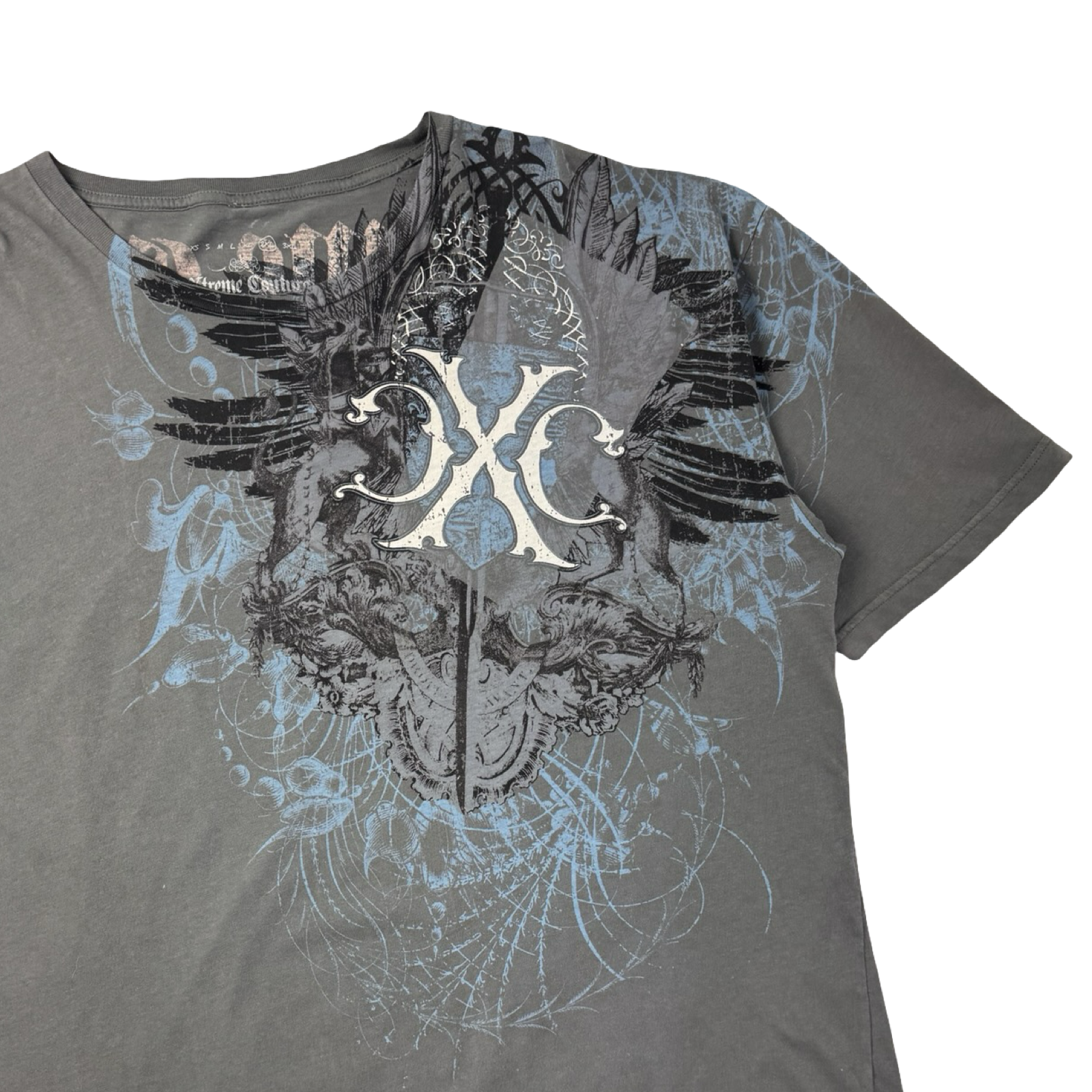 Y2K Xtreme Couture Cyber Crest T-Shirt