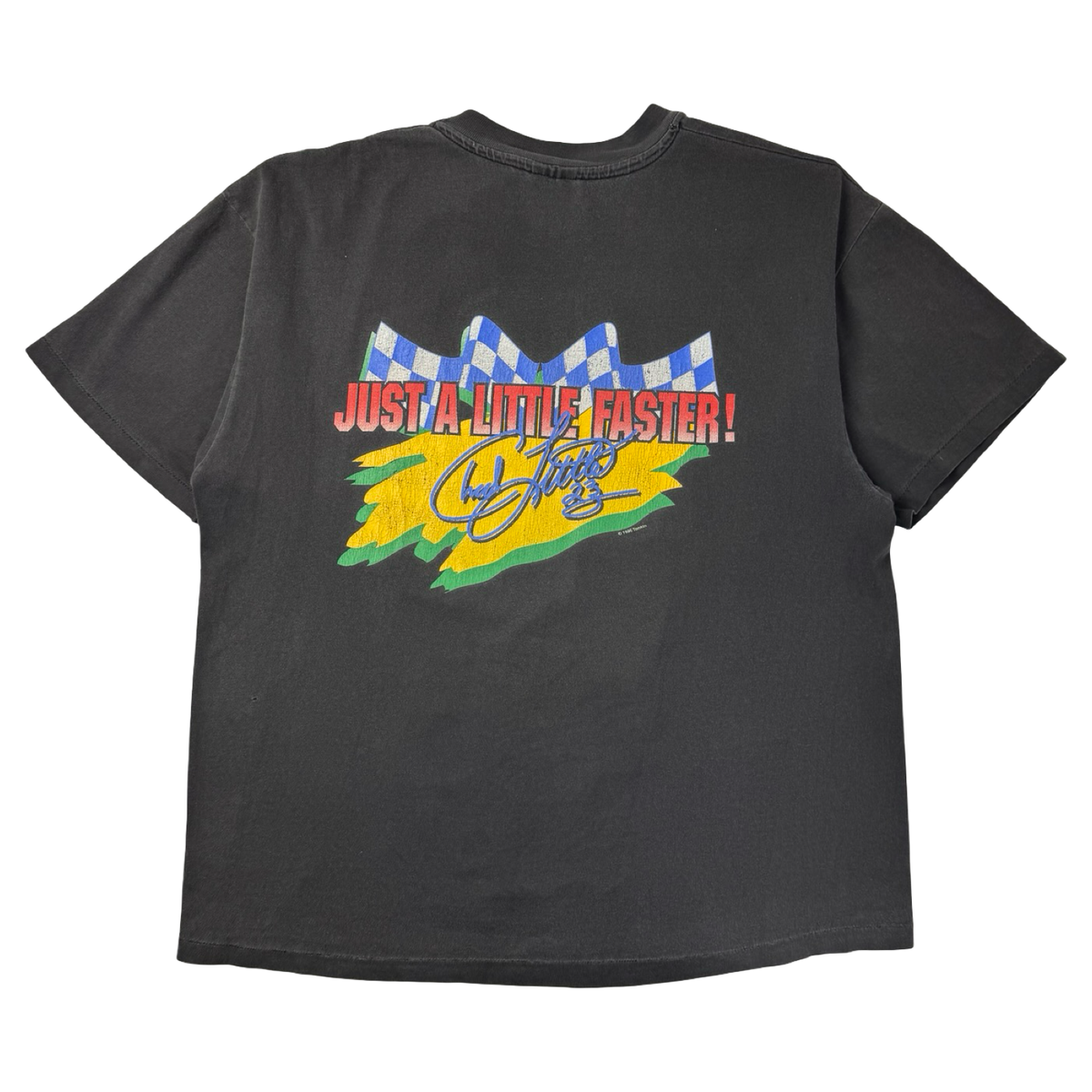 1996 John Deere NASCAR Promo T-Shirt Faded Black