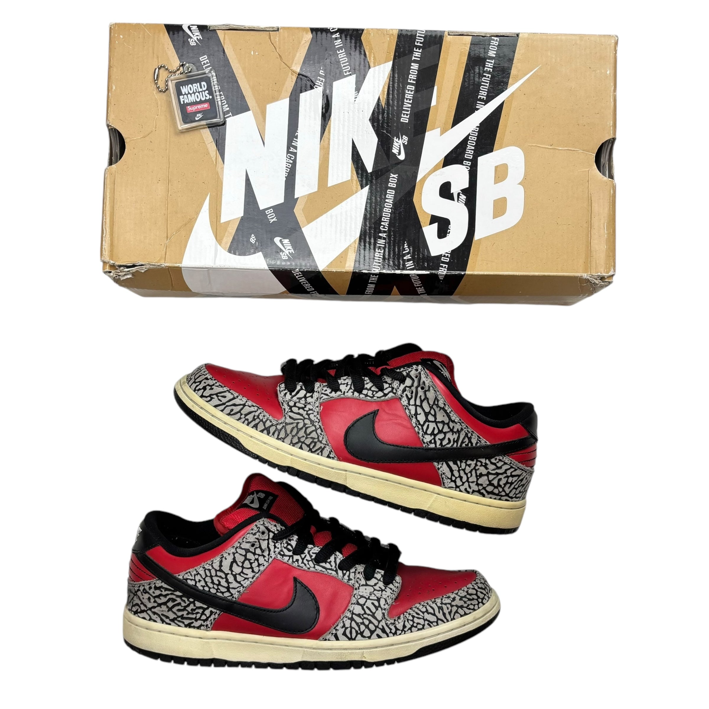 Nike SB Dunk Low Supreme Red Cement (2012) (Used)