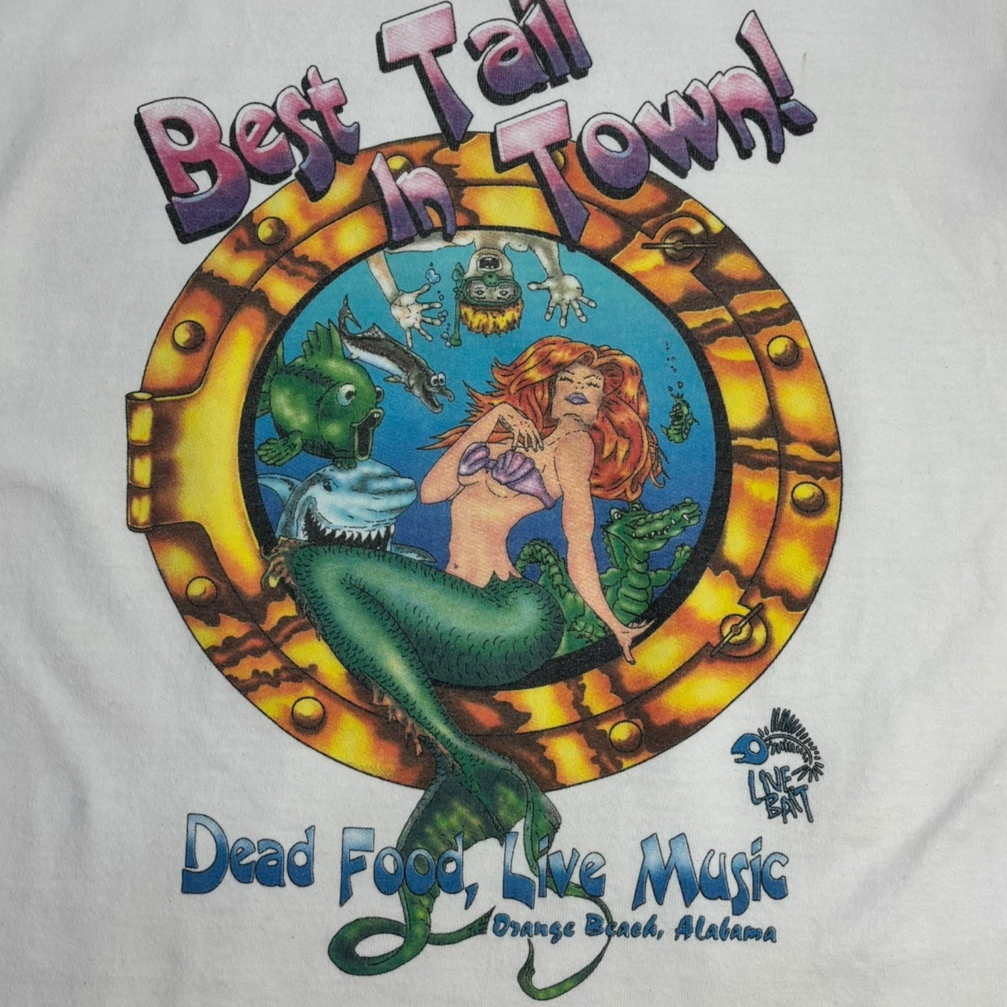 Vintage “Best Tail In Town” Live Bait Pub Promo T-Shirt