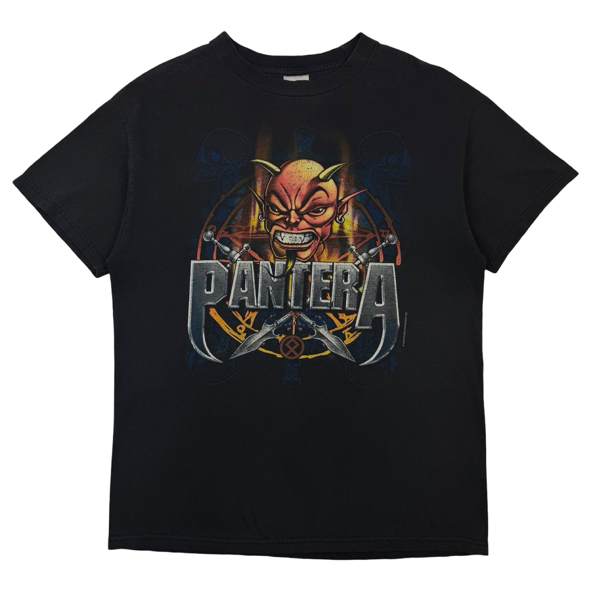 2003 Pantera Devil Star Thrash Metal Band T-Shirt