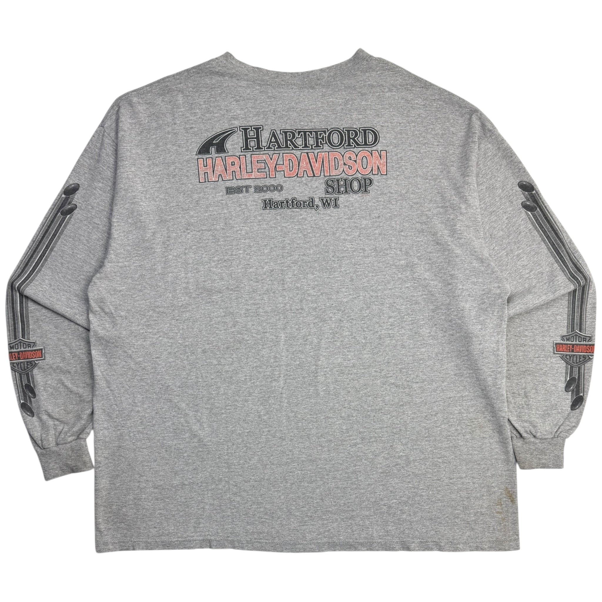 2002 Harley Davidson Pocket Longsleeve T-Shirt