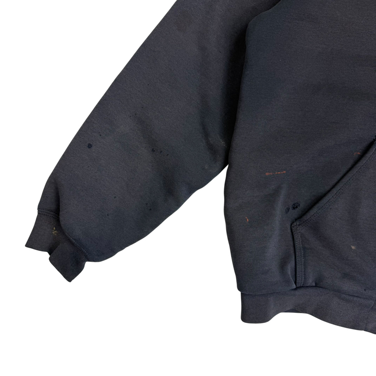 Vintage Carhartt Thermal Lined Zip Up Hoodie Faded Navy