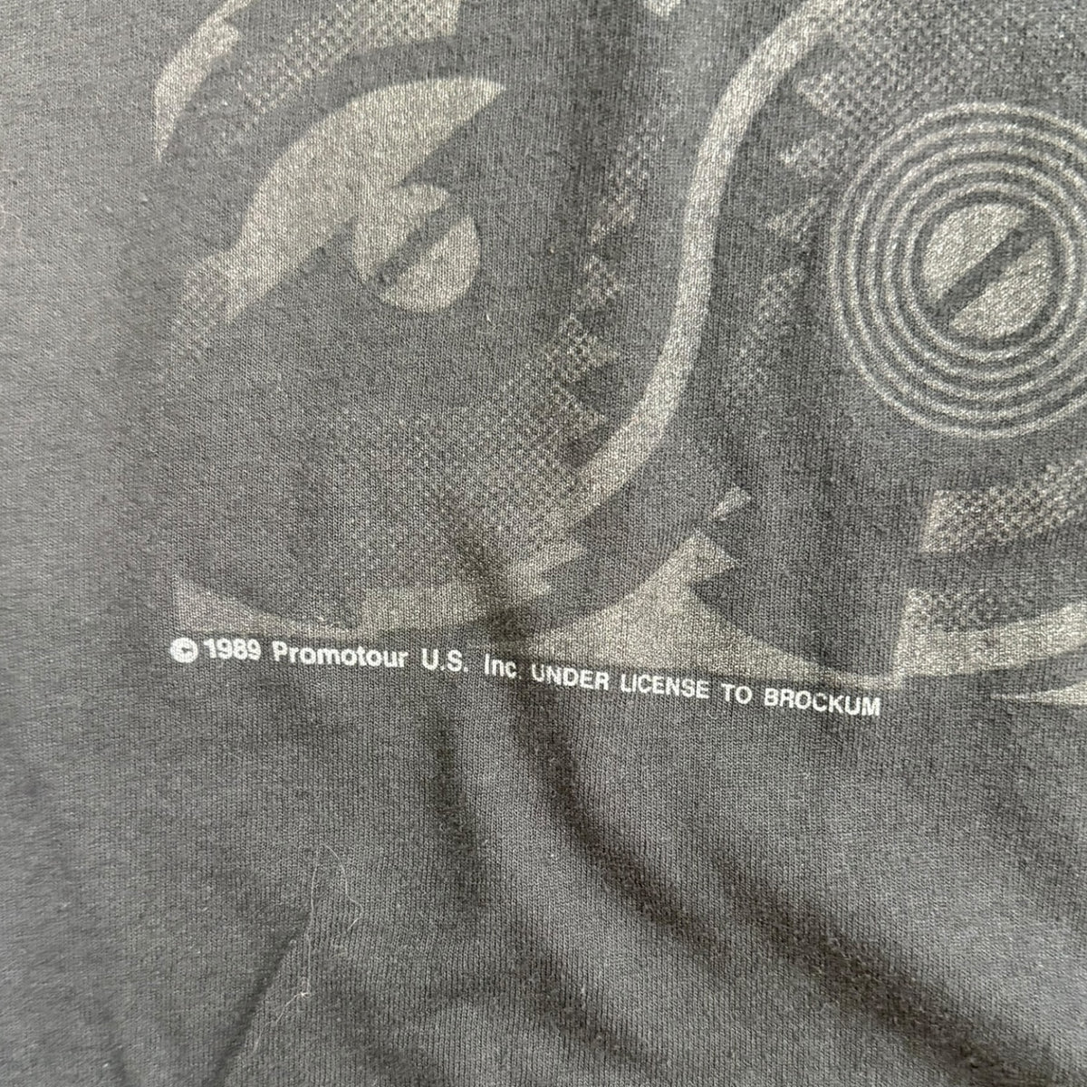 Vintage Rolling Stones Steel Wheels 1989 Tour T-Shirt Black