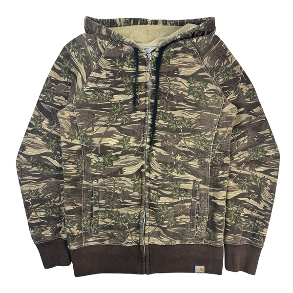 Vintage Carhartt Rugged Outdoor Wear Camo Zip Hoodie